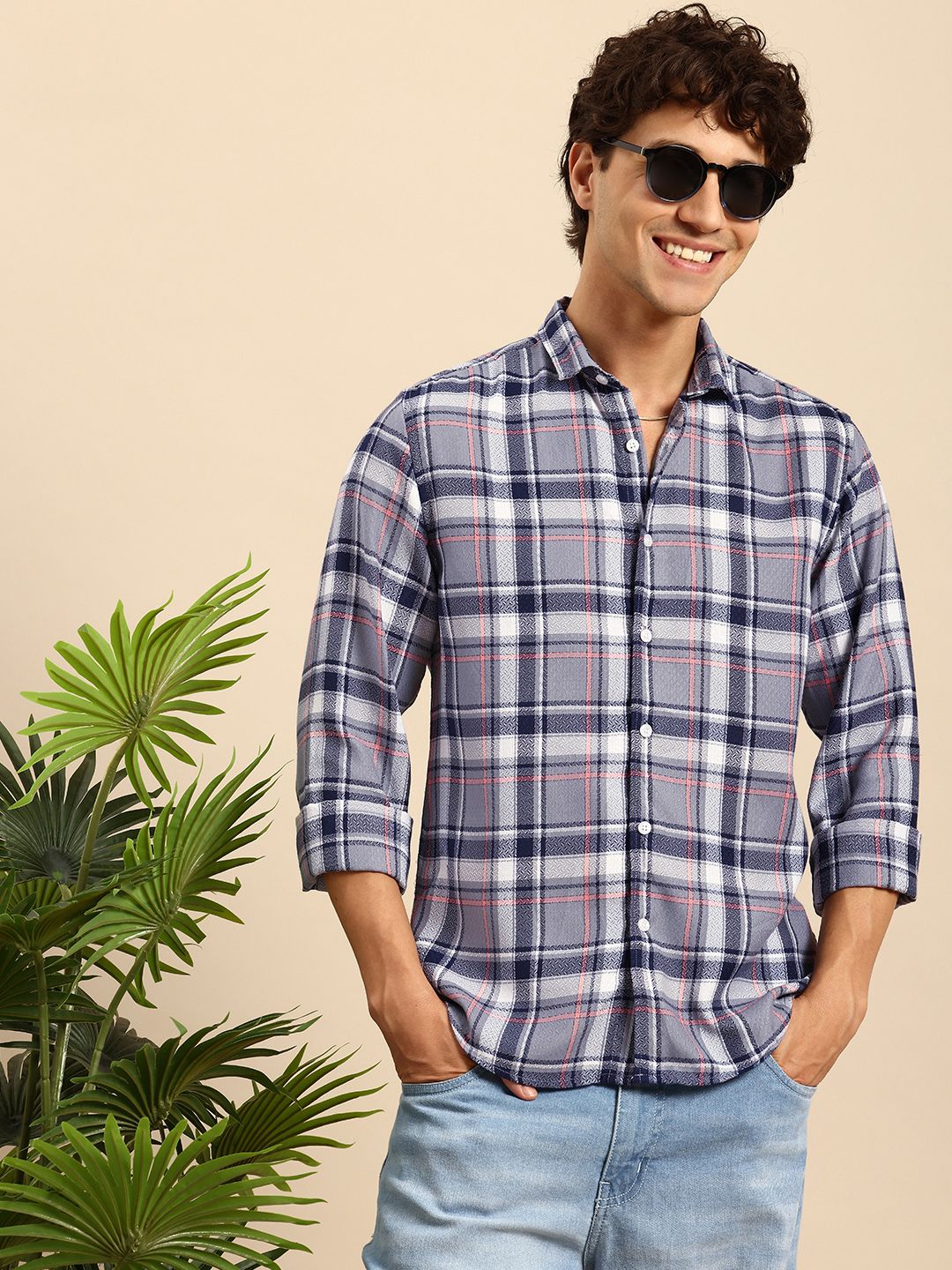 Mast & Harbour Checked Casual Shirt-picture-13