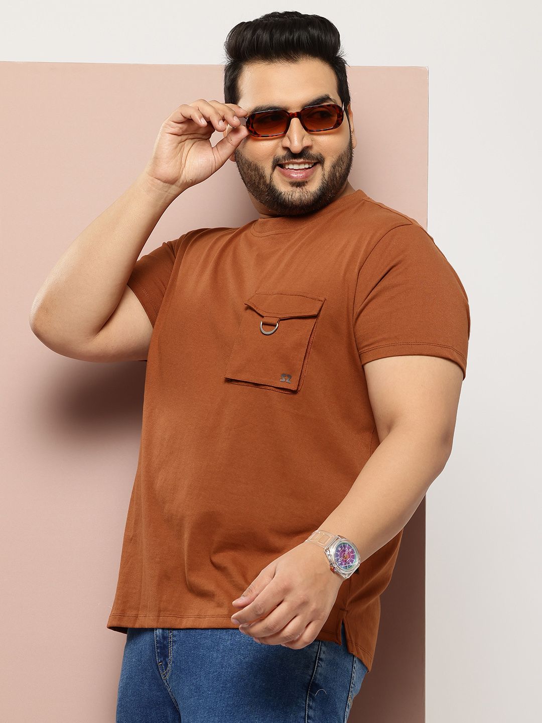 Sztori Men Plus Size Pure Cotton Bio Finish T-shirt-picture-29