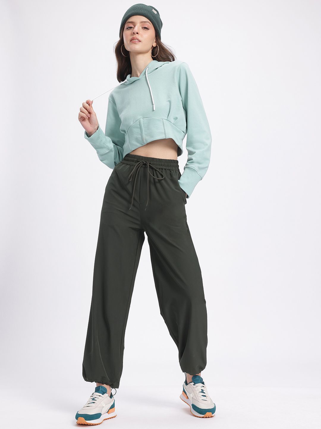 Buy DressBerry X fwd Corset Hoodie Hooded Crop Sweatshirt
