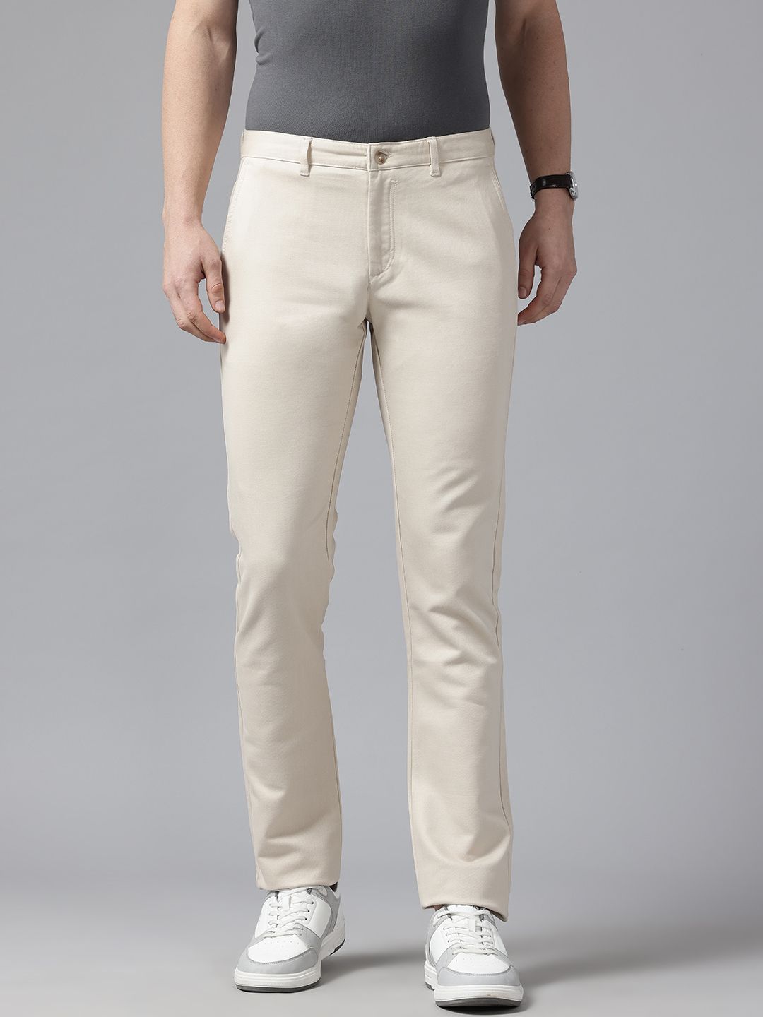 Blackberrys Men Mid-Rise B-95 Slim Fit Chinos-image-39