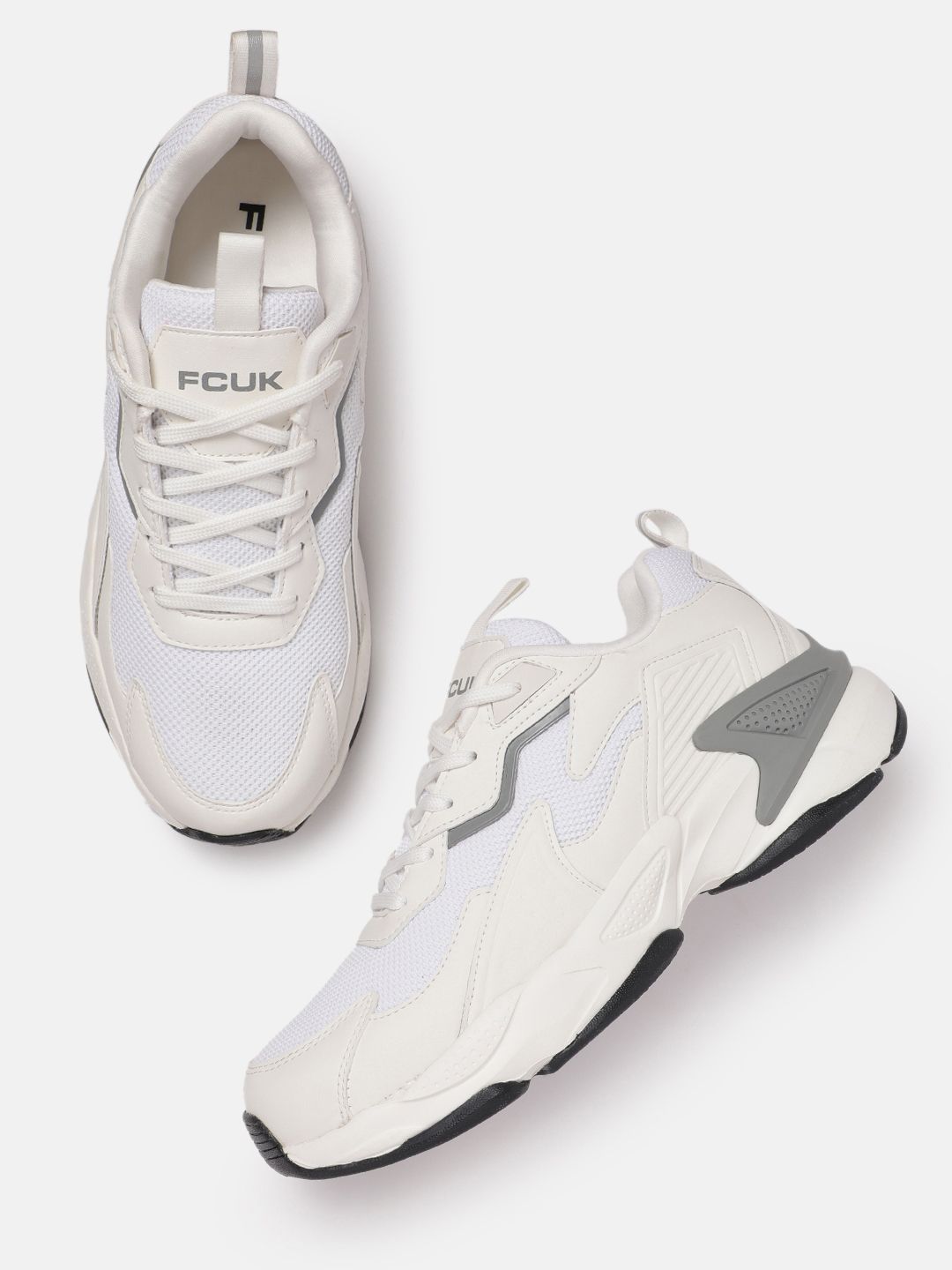 FCUK Men Woven Design Sneakers-image-11
