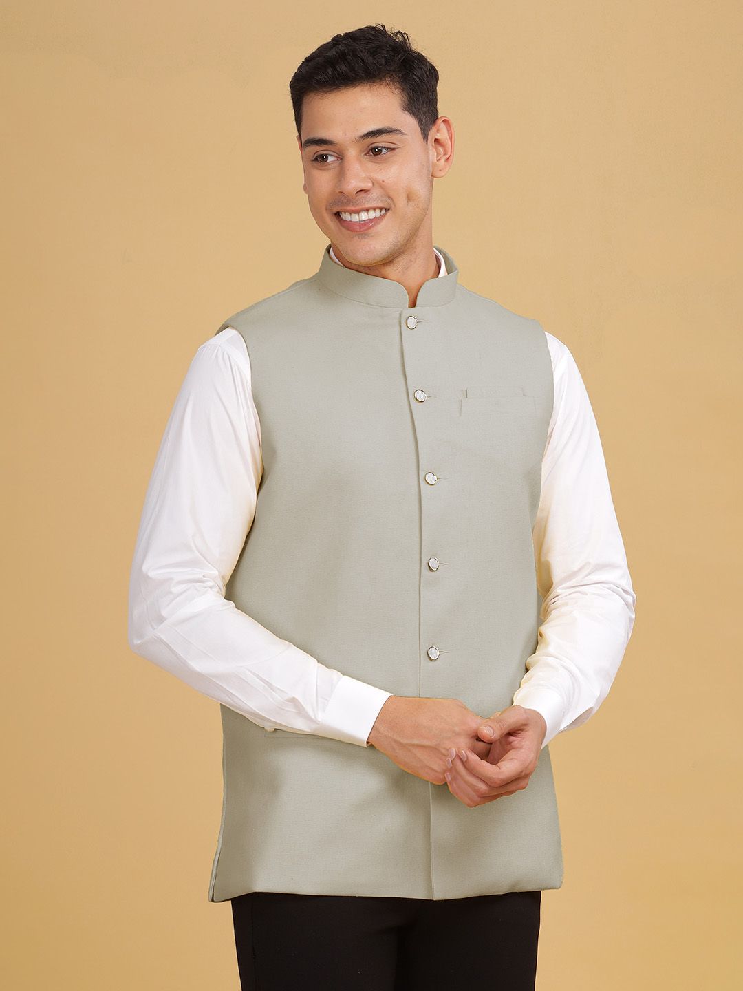 Anouk Woven Nehru Jackets-picture-57