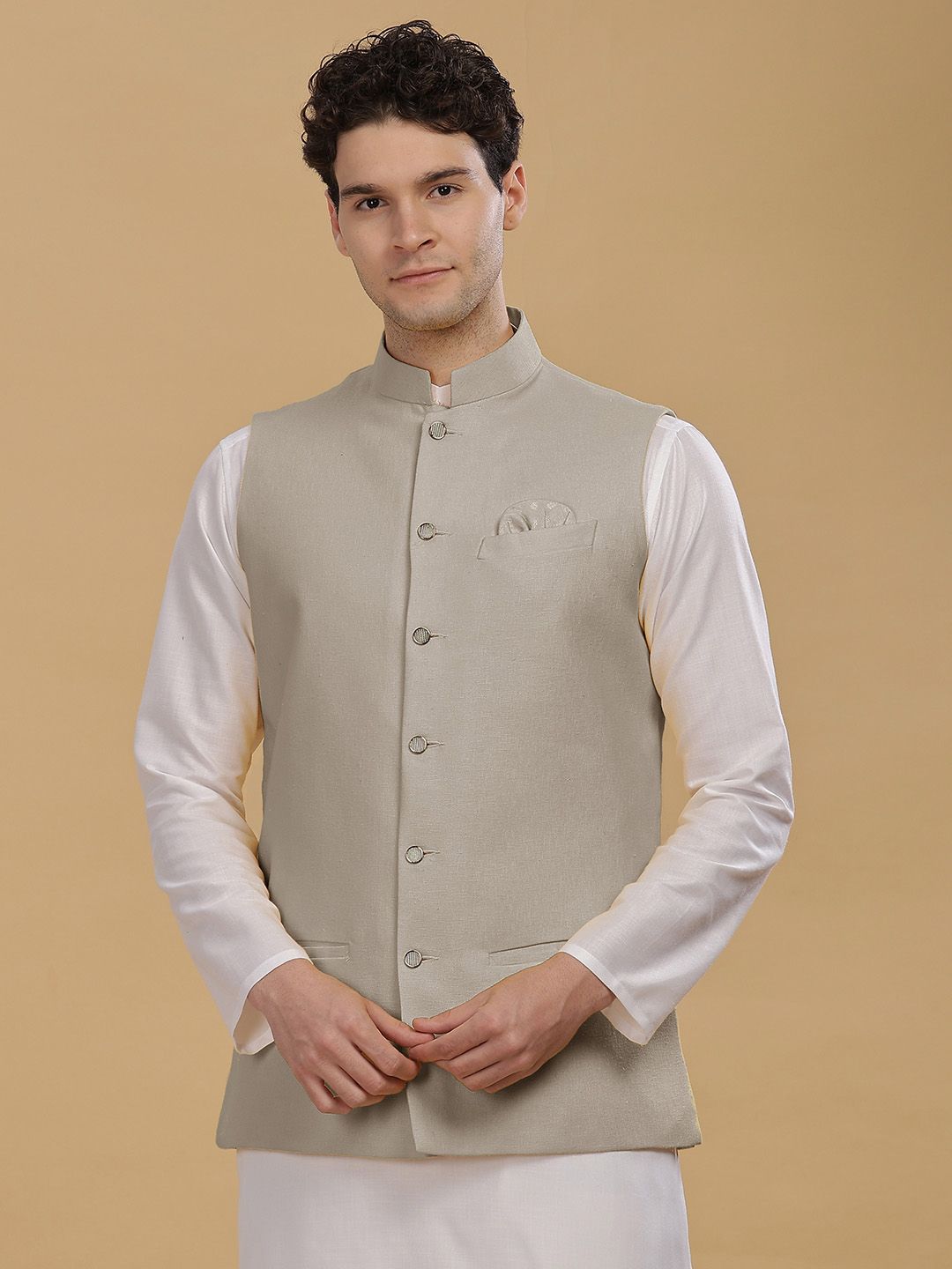 Anouk Woven Nehru Jackets-picture-38