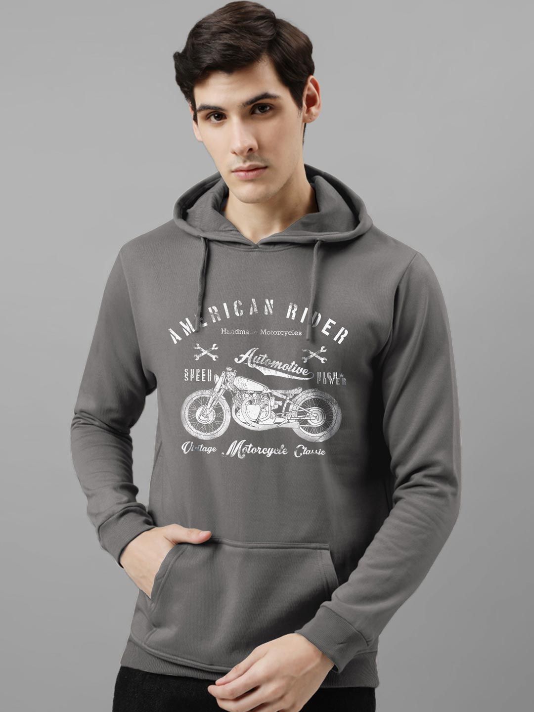 ADRO Men Cotton Graphic Printed Long Sleeves Hooded Sweatshirt-picture-34