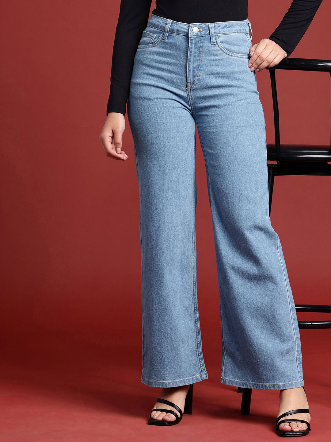 all about you Women Flared High-Rise Stretchable Jeans-image-48