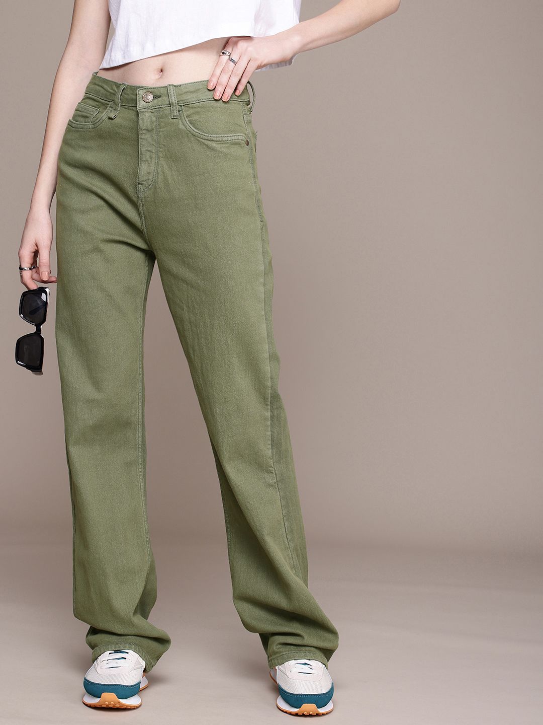 The Roadster Life Co. Women Straight Fit High-Rise Stretchable Jeans-picture-39