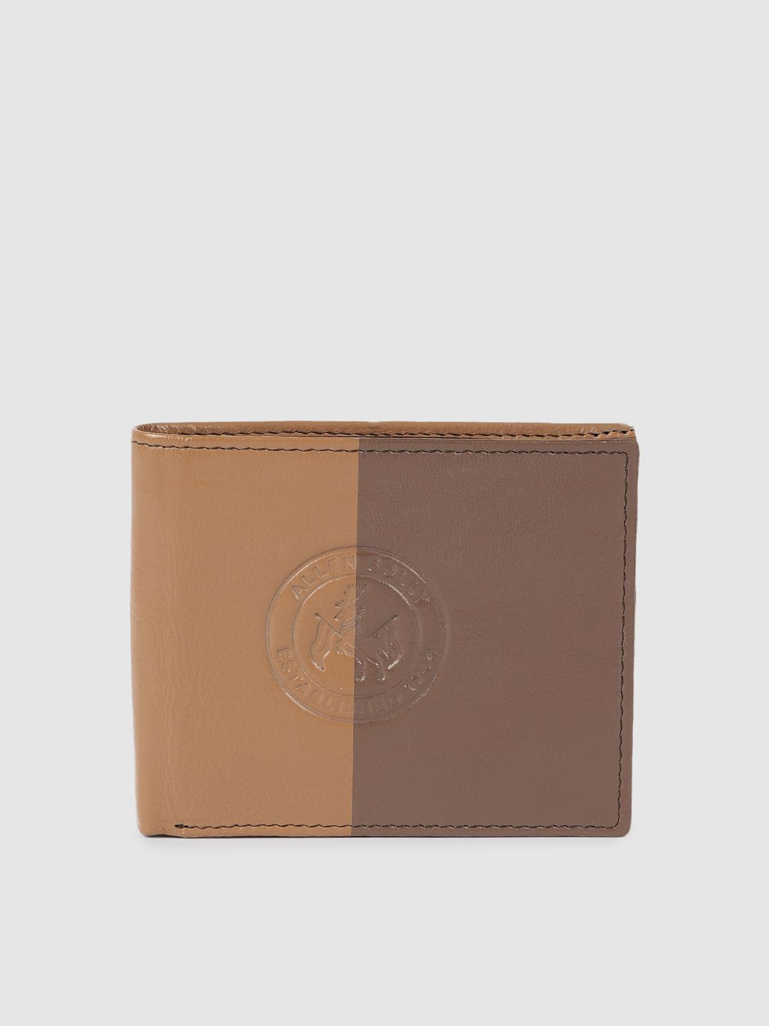 Allen Solly Men Colourblocked Leather Two Fold Wallet-image-47