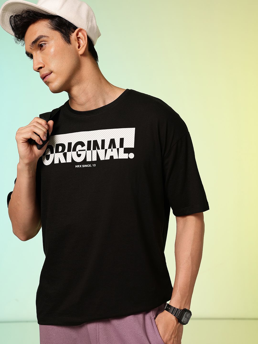 HRX by Hrithik Roshan Men Typography Printed Pure Cotton T-shirt-picture-22