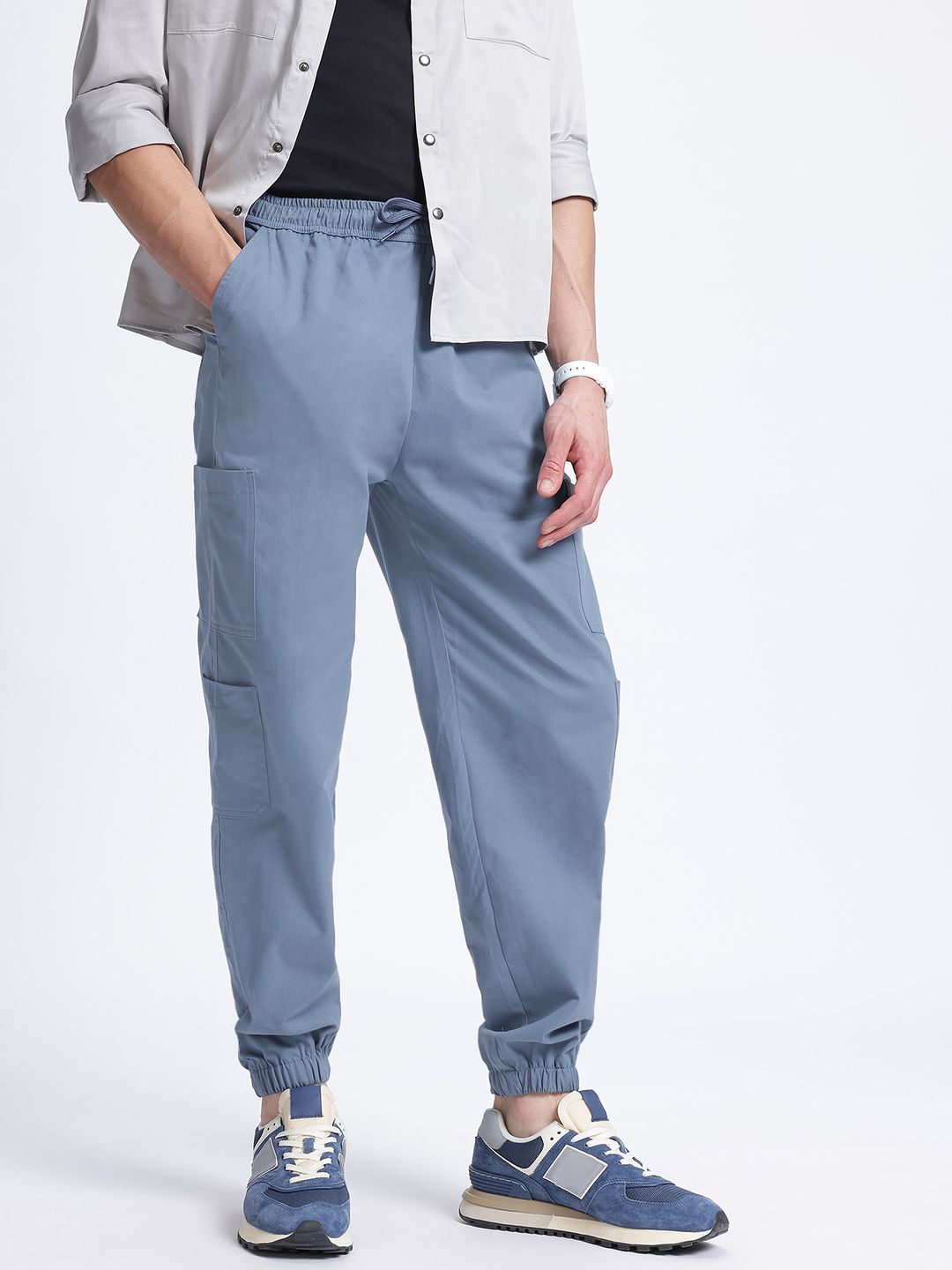 glitchez Men Urban Utility Cargo-Style Joggers-picture-26