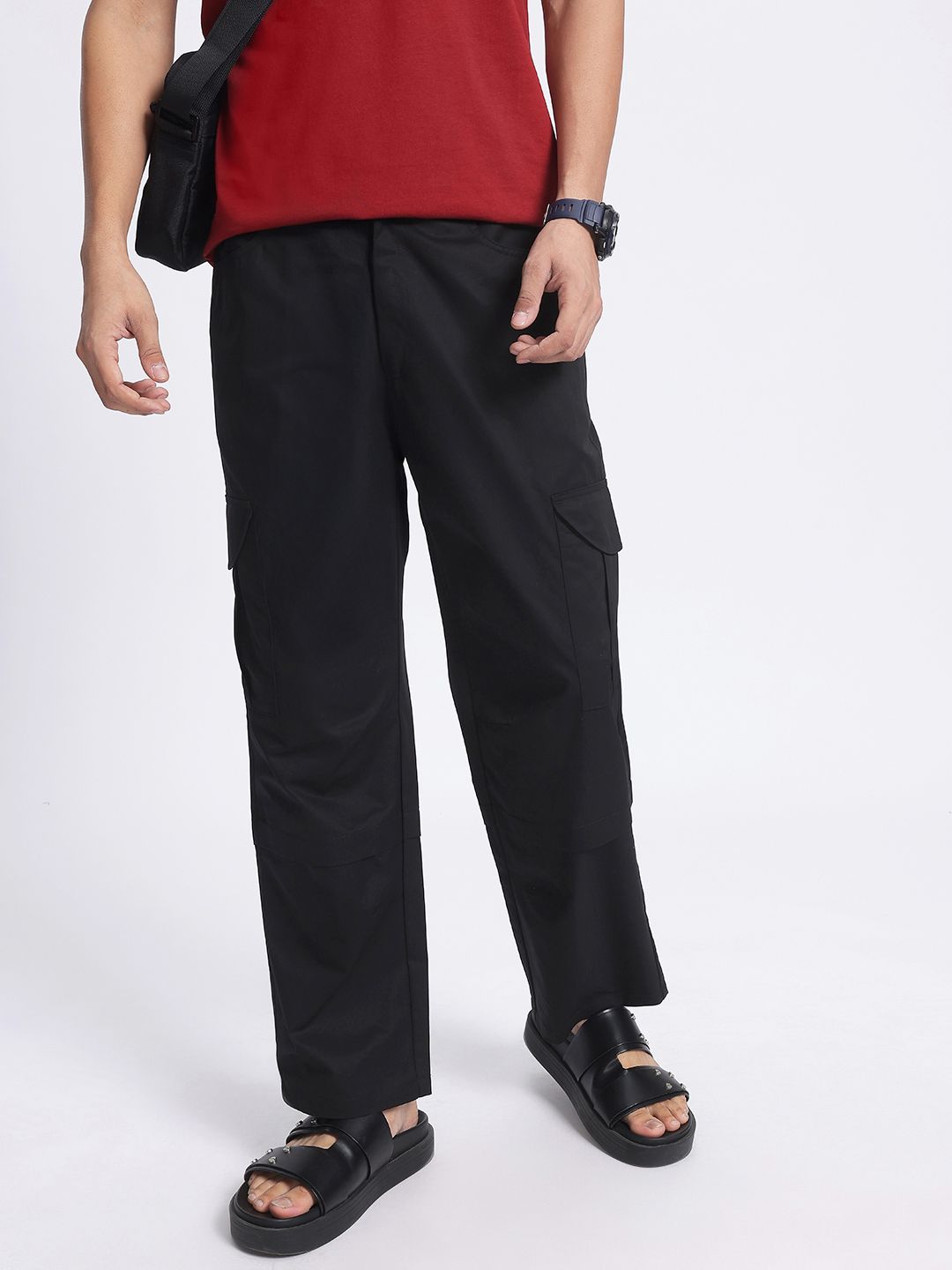glitchez Men Easygoing Relaxed Fit Cargo Trouser-image-25