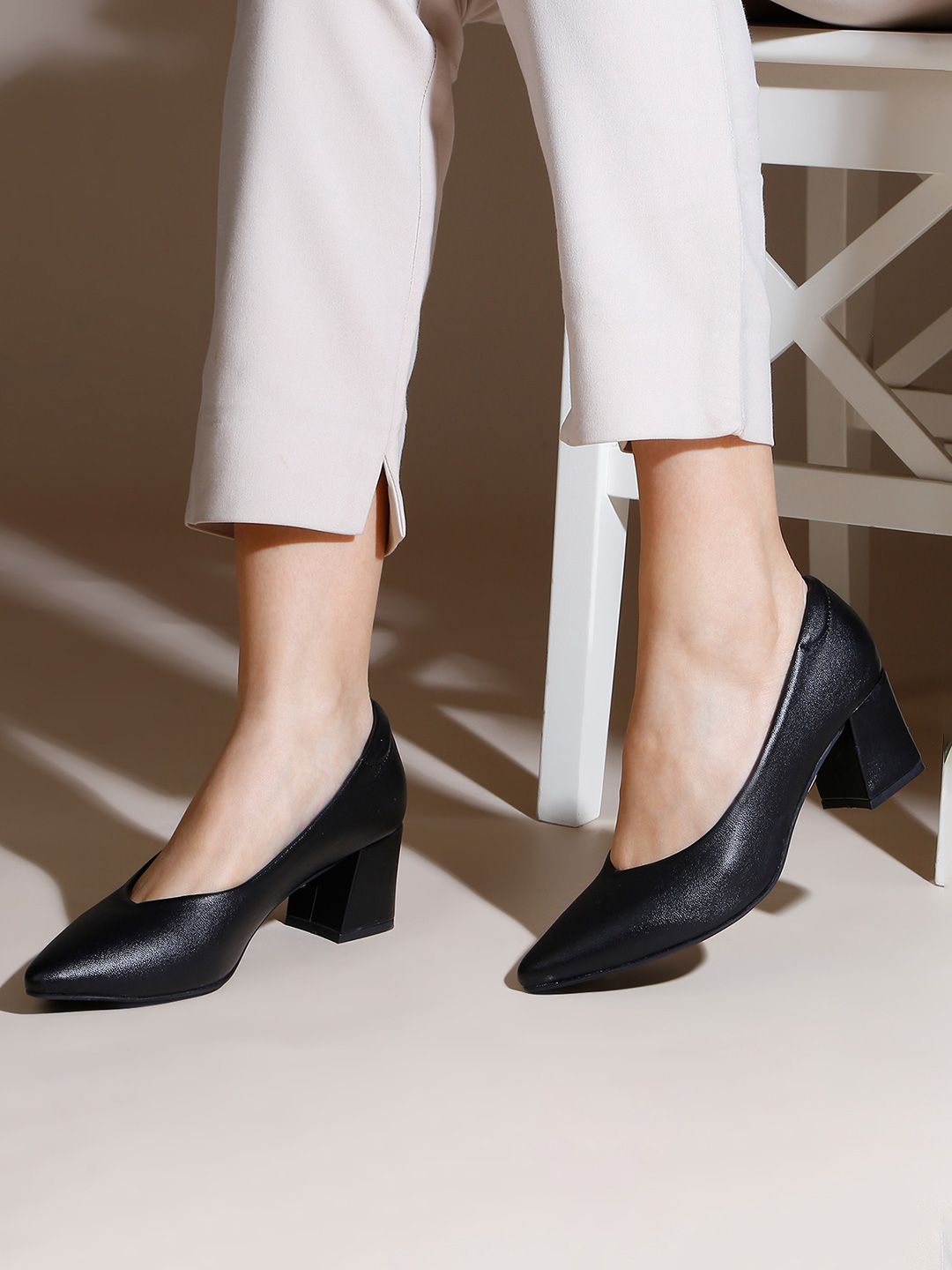 Inc 5 Women  Black Casual Pointed toe Pumps-picture-13