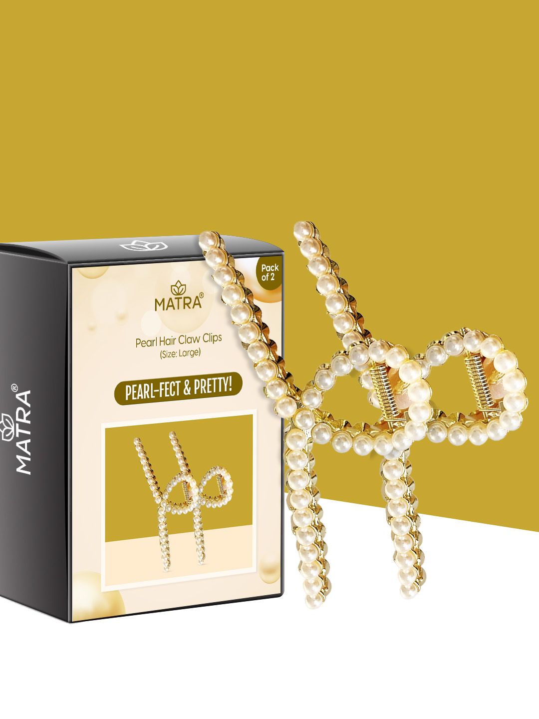 MATRA Unisex Set Of 2 Embellished Claw Clips-picture-28