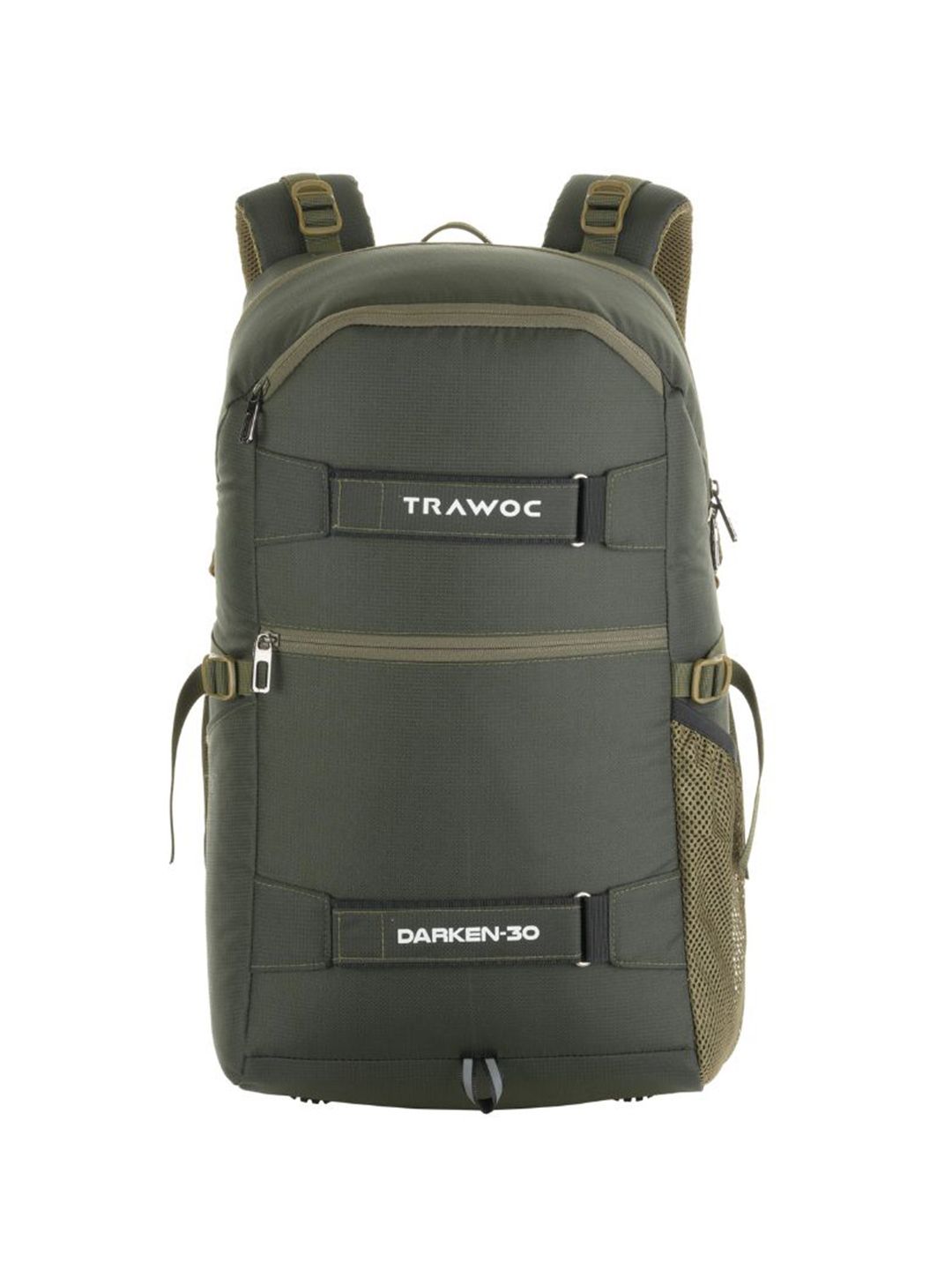 TRAWOC Unisex Brand Logo Backpack with Compression Straps-picture-50