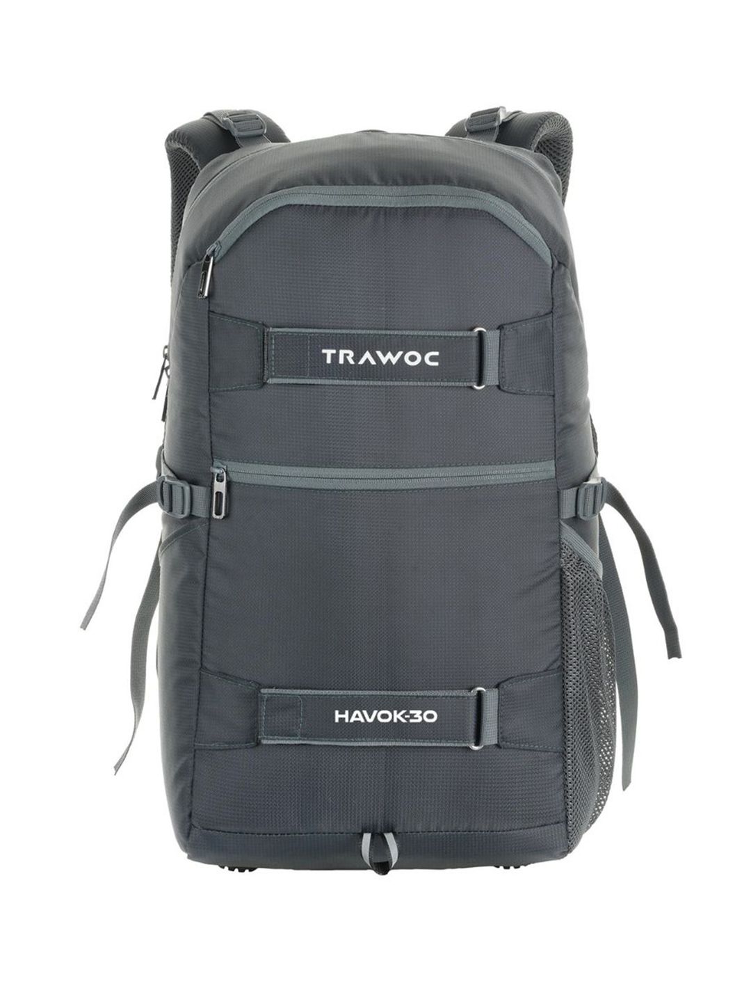 TRAWOC Unisex Brand Logo Backpack with Compression Straps-image-48