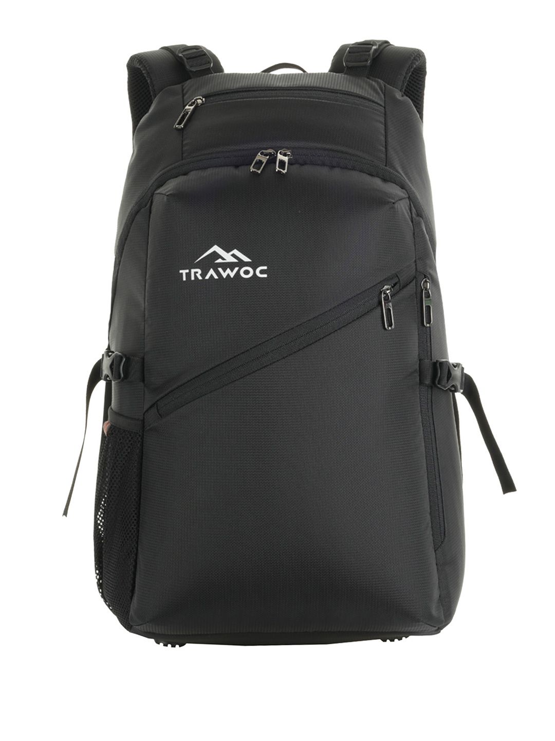 TRAWOC Unisex Brand Logo Backpack with Compression Straps-picture-31