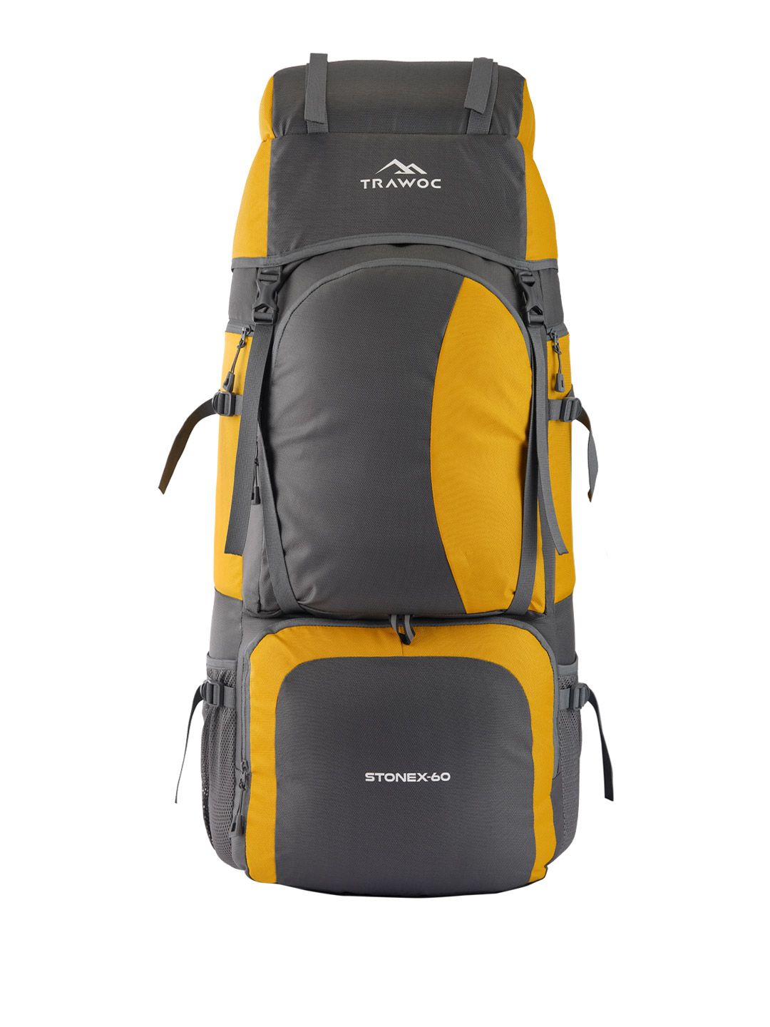 TRAWOC Stonex 60 Litres Colourblocked Travel Rucksack-picture-18