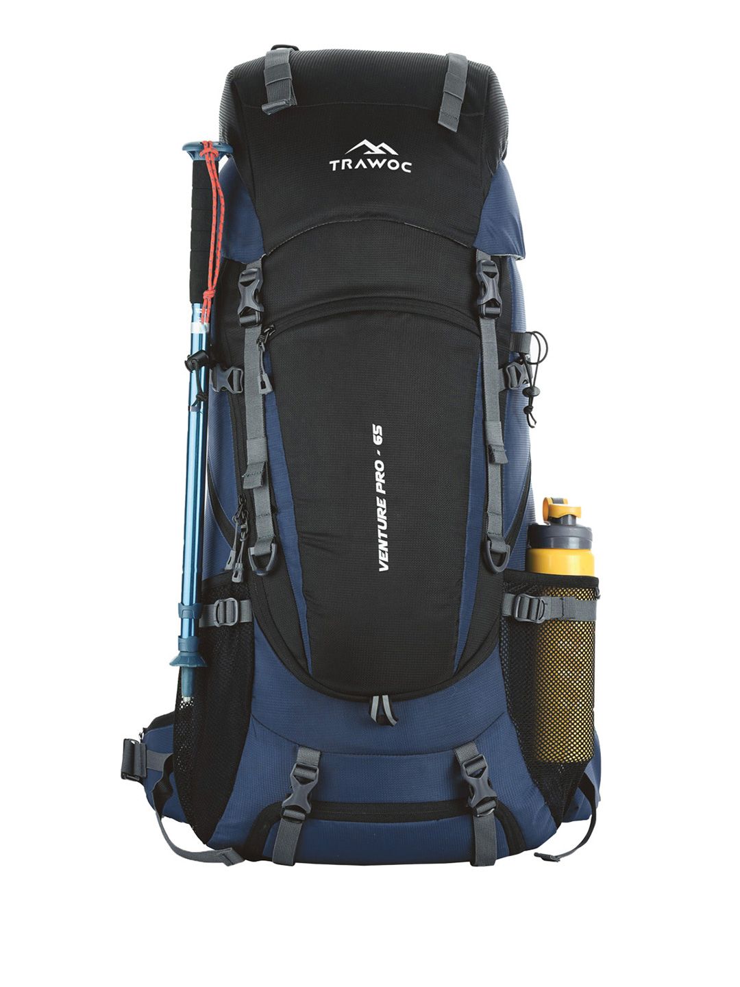 TRAWOC Venture 65 Litres Colourblocked Waterproof Large Rucksack-picture-57