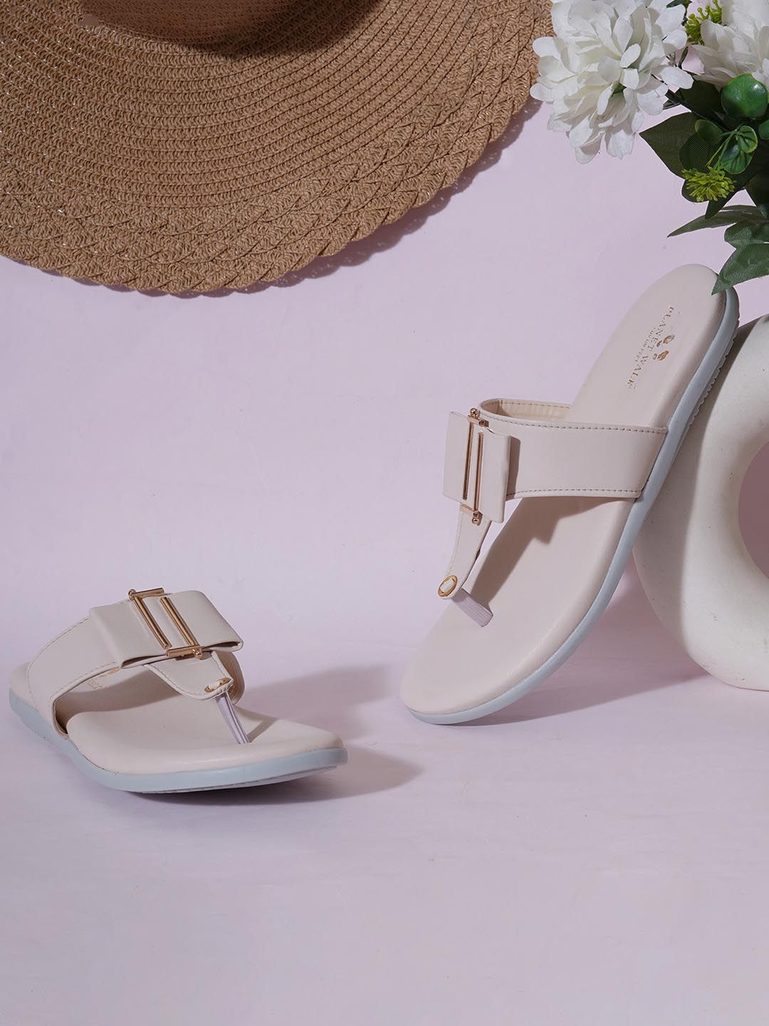 PLANET WALK Women Solid T-Strap Flats-picture-20