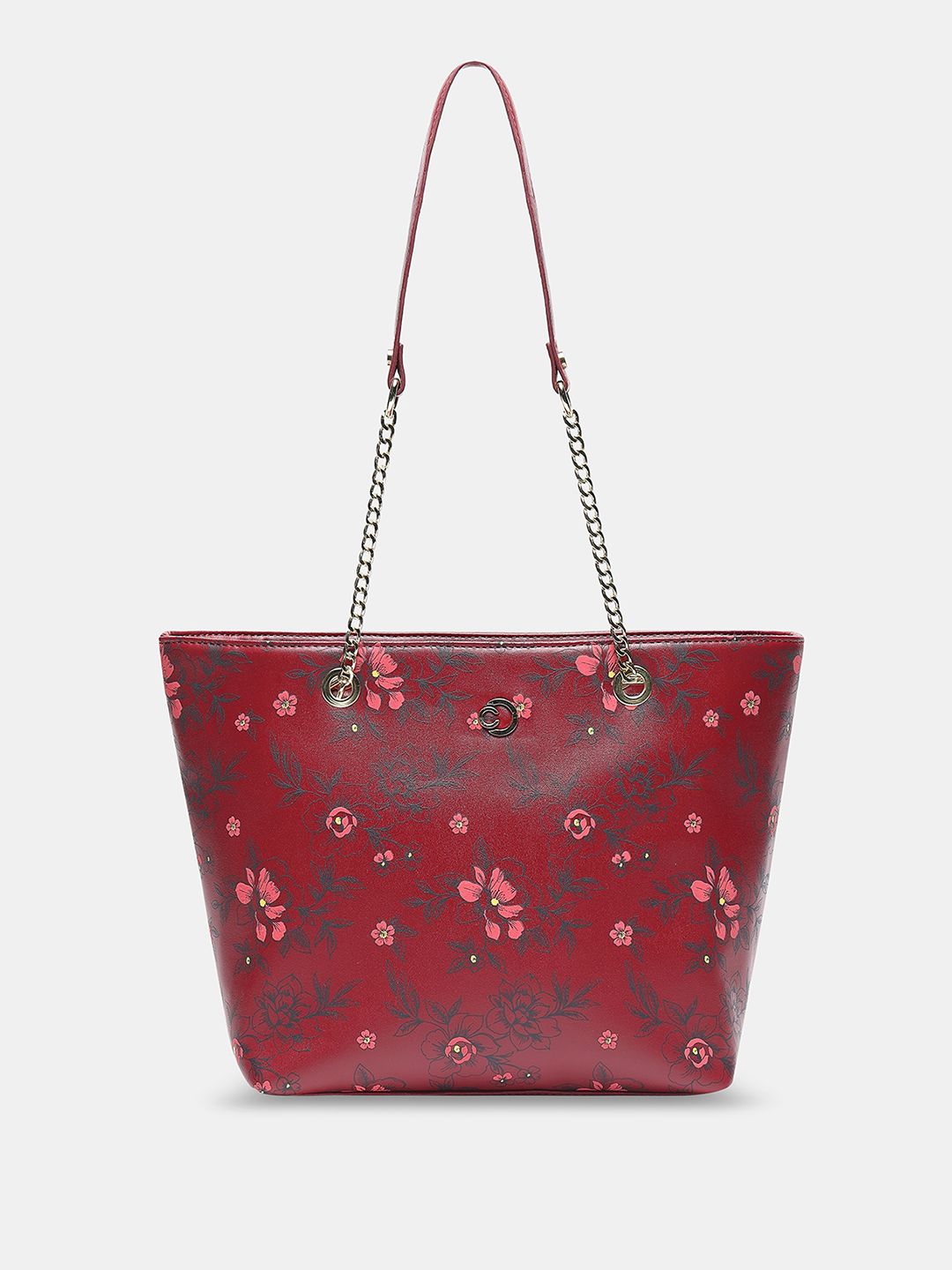 Caprese Floral Printed Snow Structured Shoulder Bag-picture-24