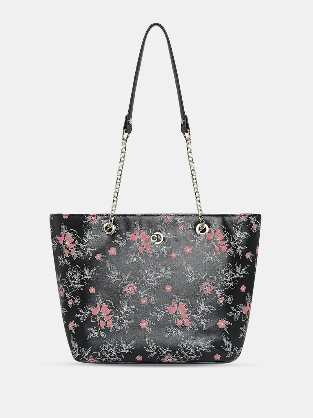Caprese Floral Printed Snow Structured Shoulder Bag-picture-14