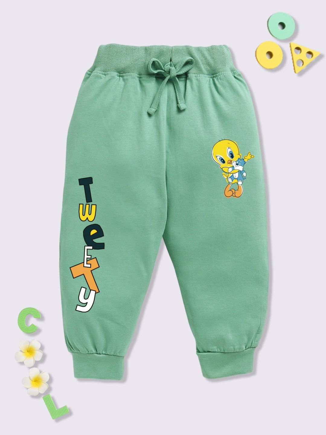 YK X Minute Mirth Infant Girls Tweety Printed Pure Cotton Joggers-picture-49