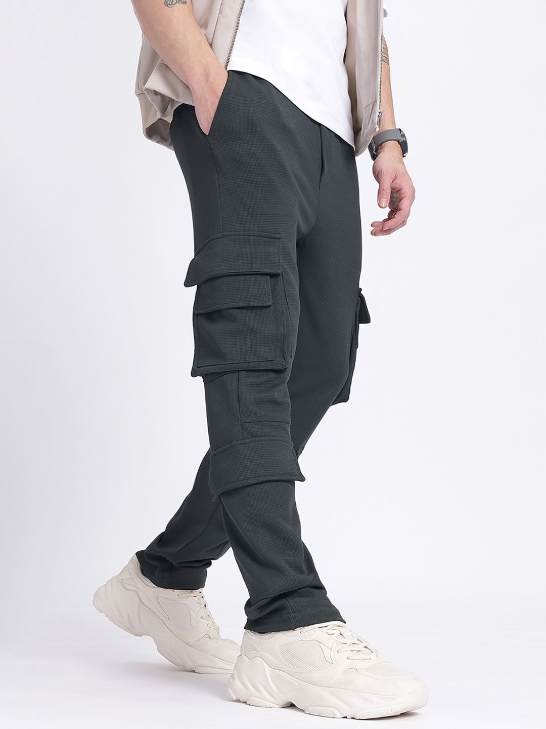 glitchez Men Ultimate Utility Cargo-Style Trousers-image-18