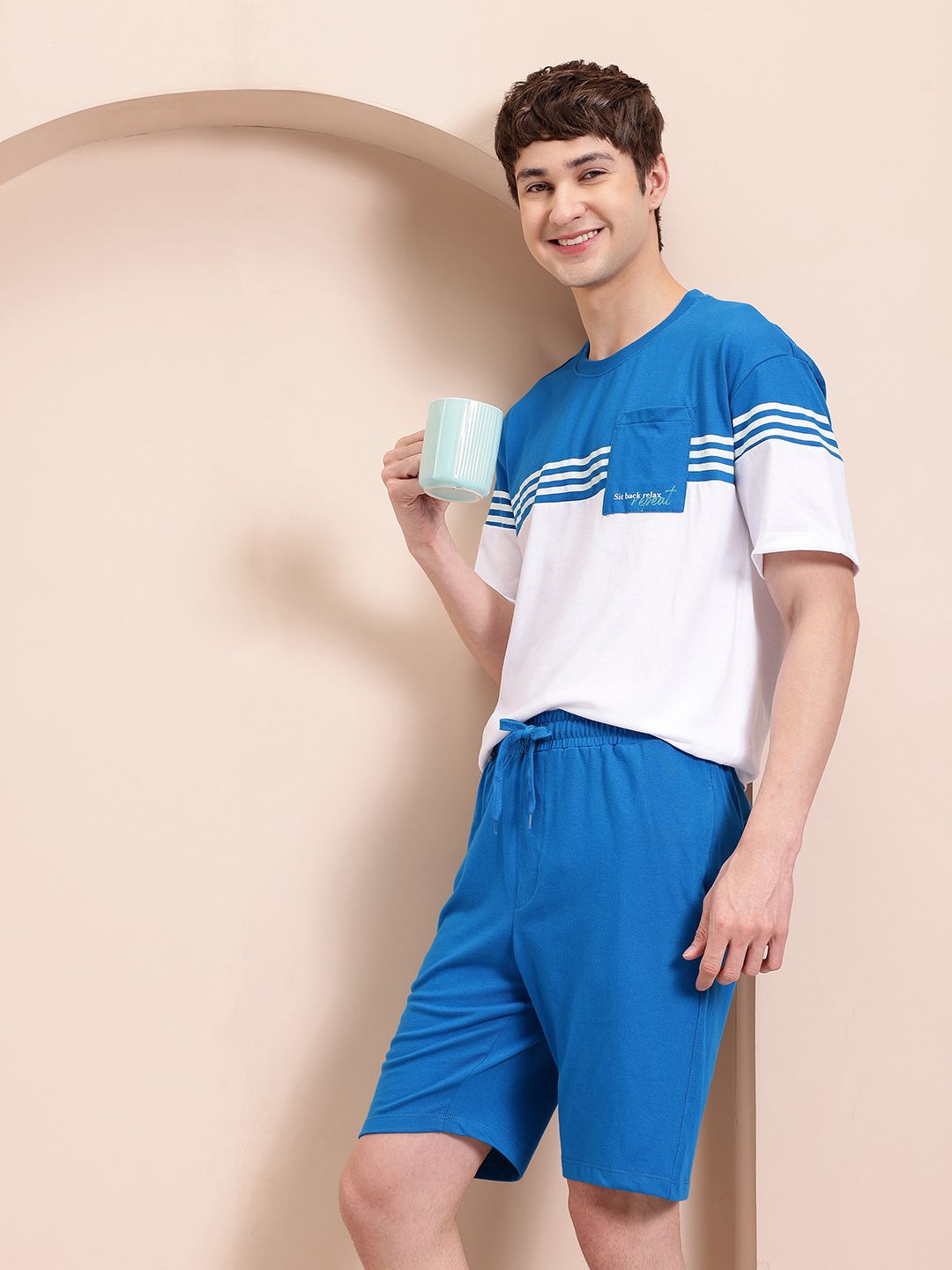 Mast & Harbour Pocket Detail Night suit-picture-21