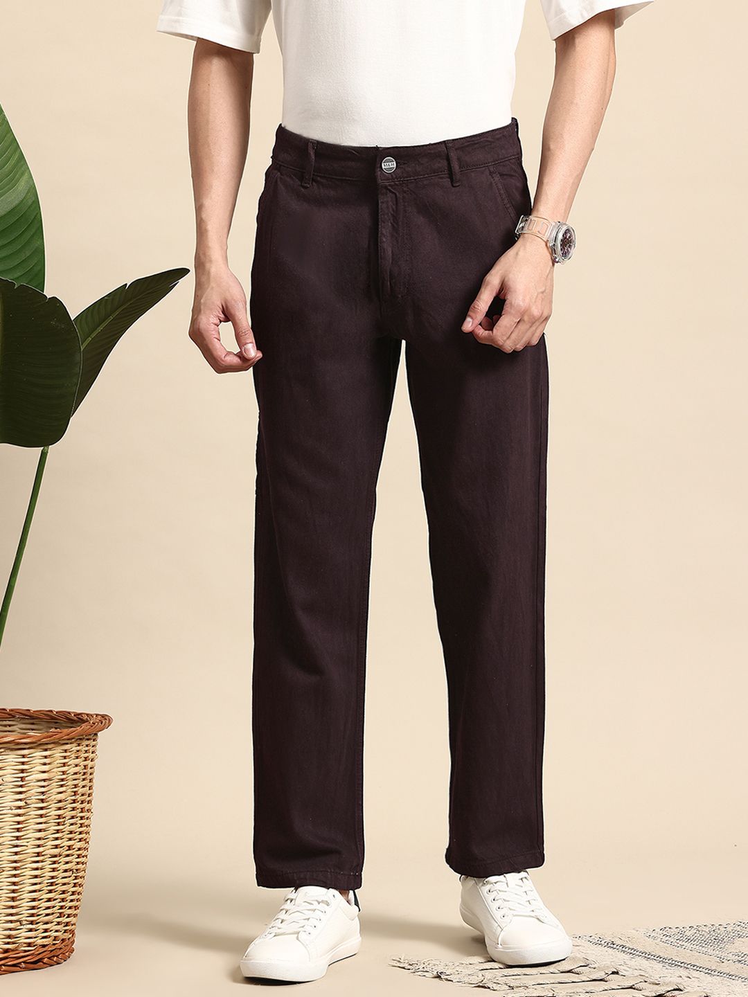 Mast & Harbour Men Relaxed Fit Carpenter Jeans-picture-16