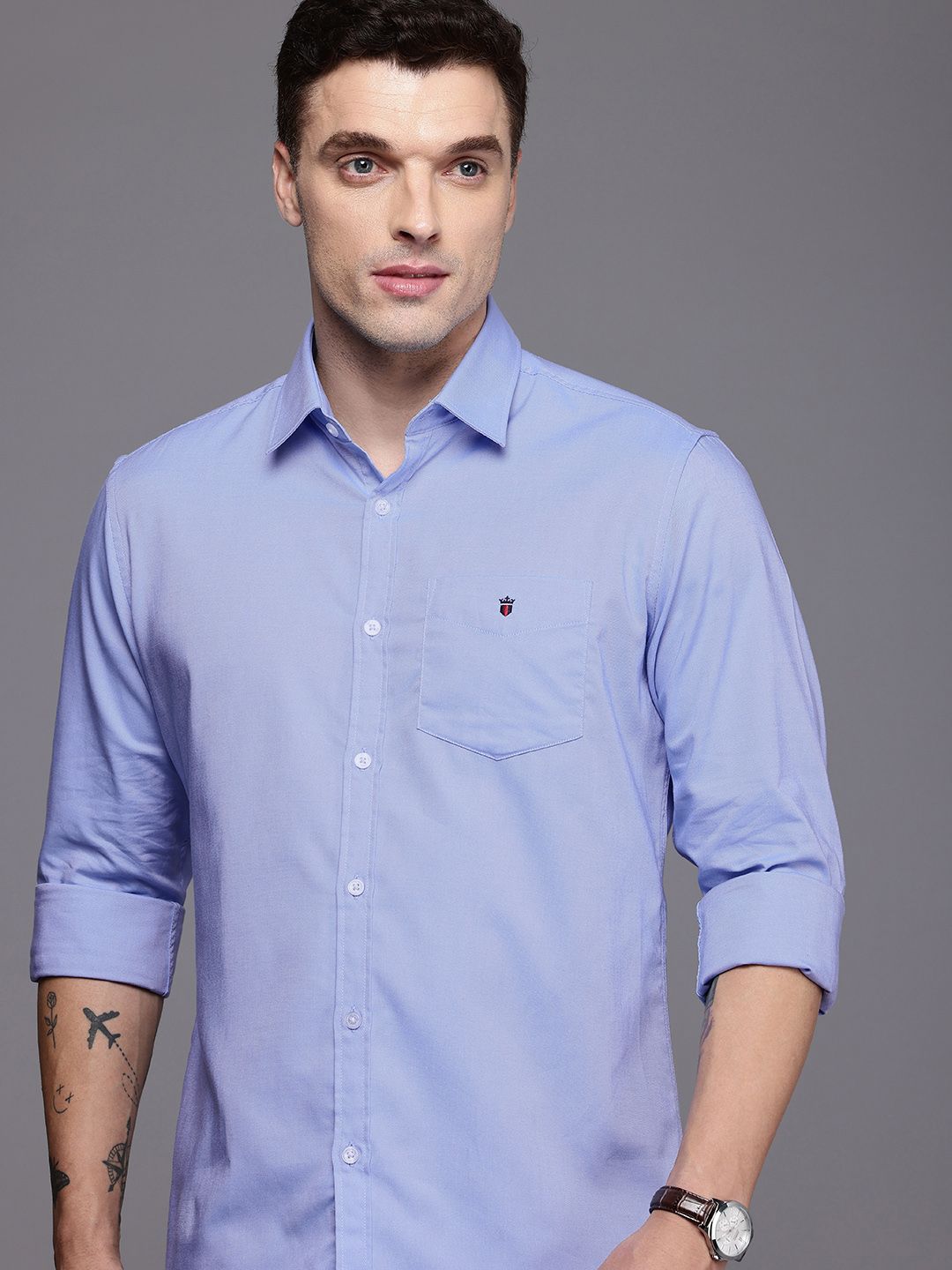Louis Philippe Sport Slim Fit Pure Cotton Casual Shirt-picture-26