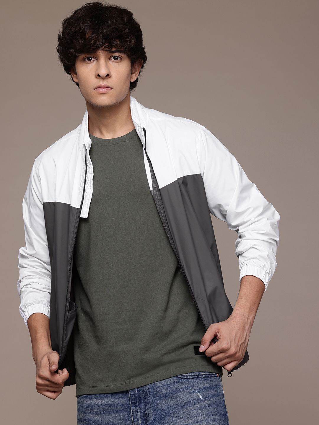 Roadster The Lifestyle Co Colourblocked Tailored Jacket-picture-35