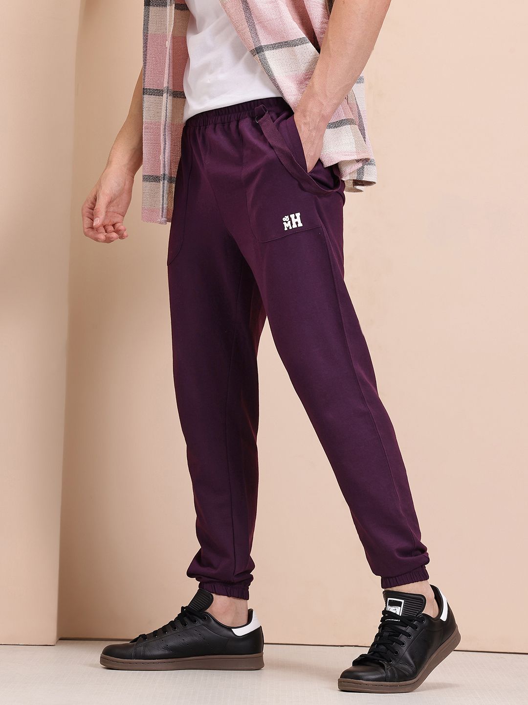 Mast & Harbour Men Solid Relaxed Joggers-picture-29