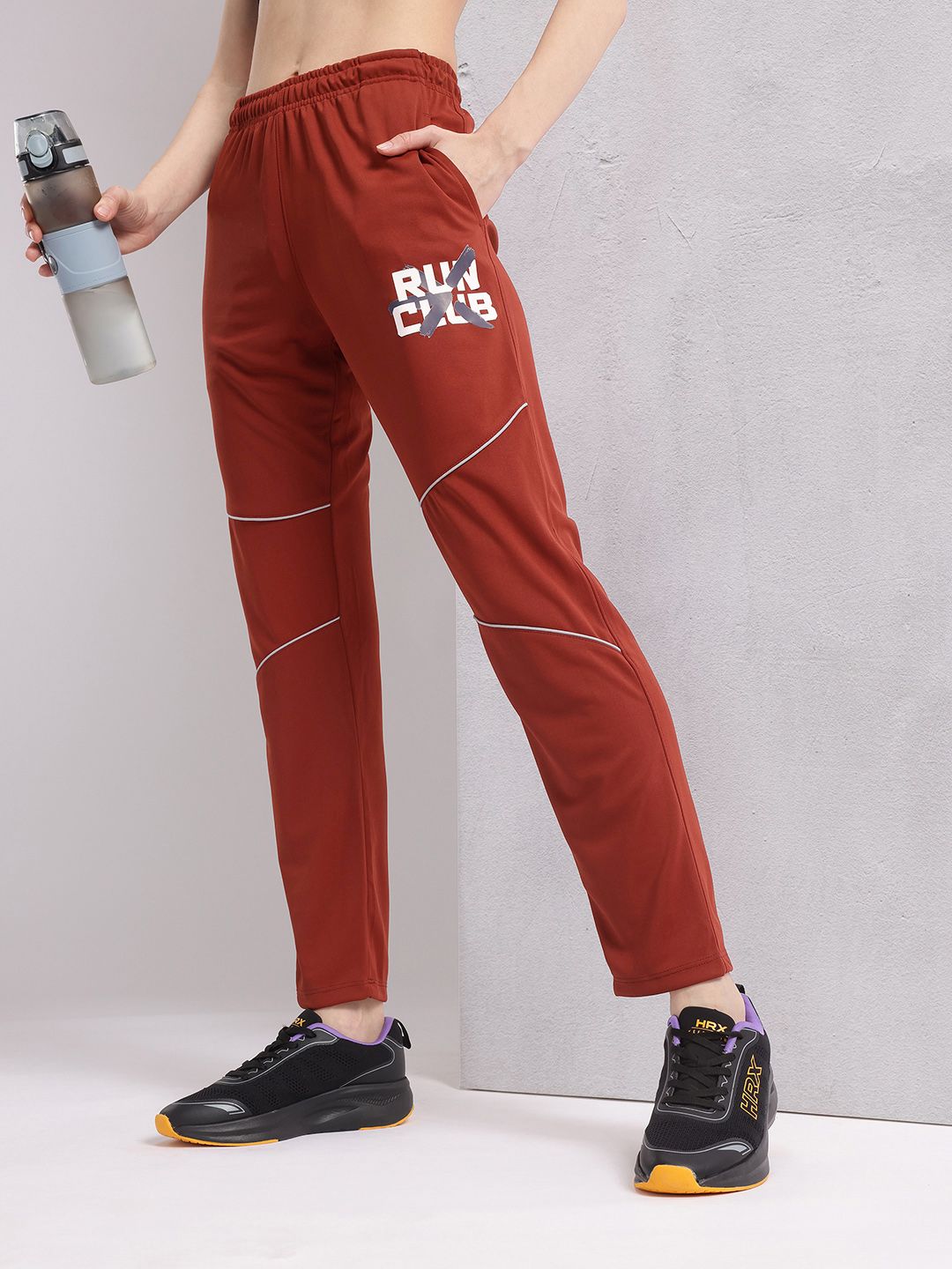 HRX by Hrithik Roshan Women Typography Printed Rapid-Dry Running Track Pants-picture-29
