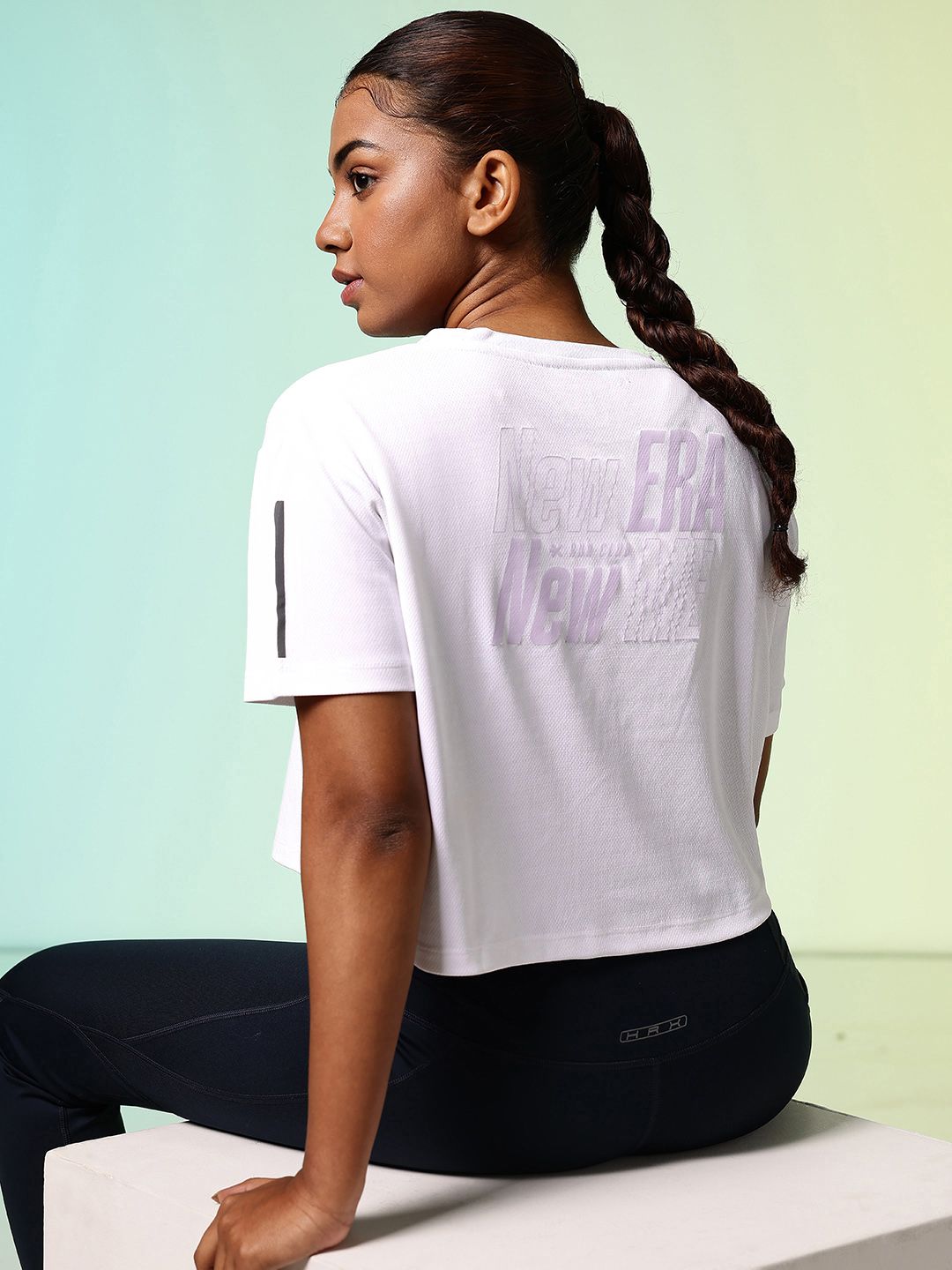 HRX by Hrithik Roshan Typography Printed Rapid-Dry Boxy T-shirt-picture-13