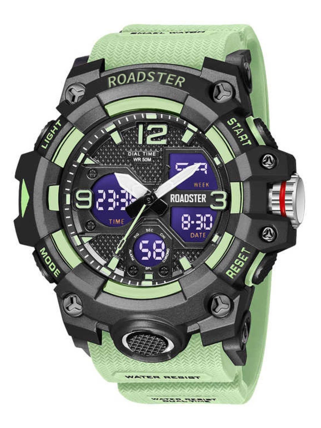 The Roadster Lifestyle Co Men Analogue & Digital Watch RDSTR-8008-MGREEN-image-25