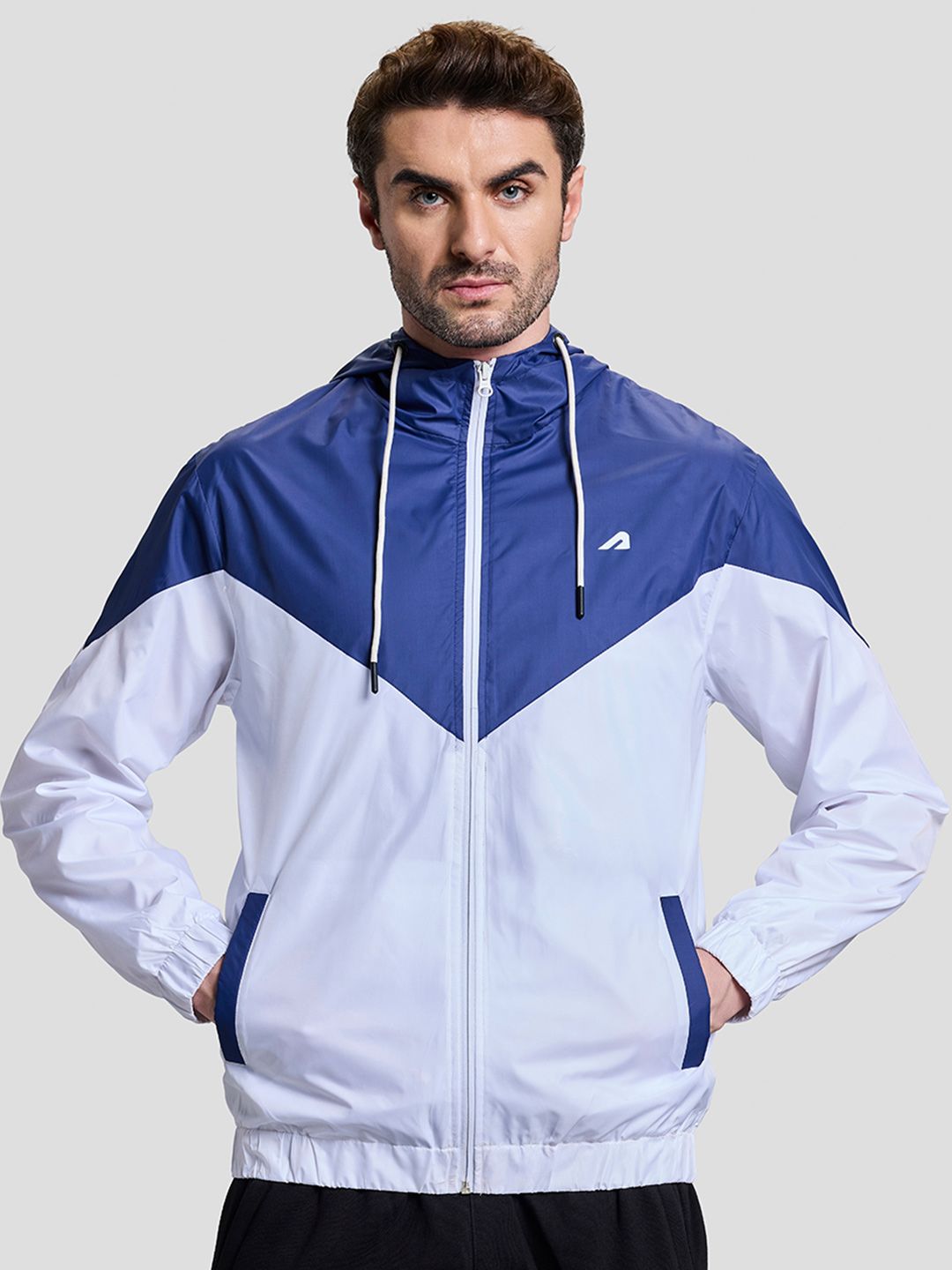 BOLDFIT Men Lightweight Colourblocked Windcheater Jacket-picture-15