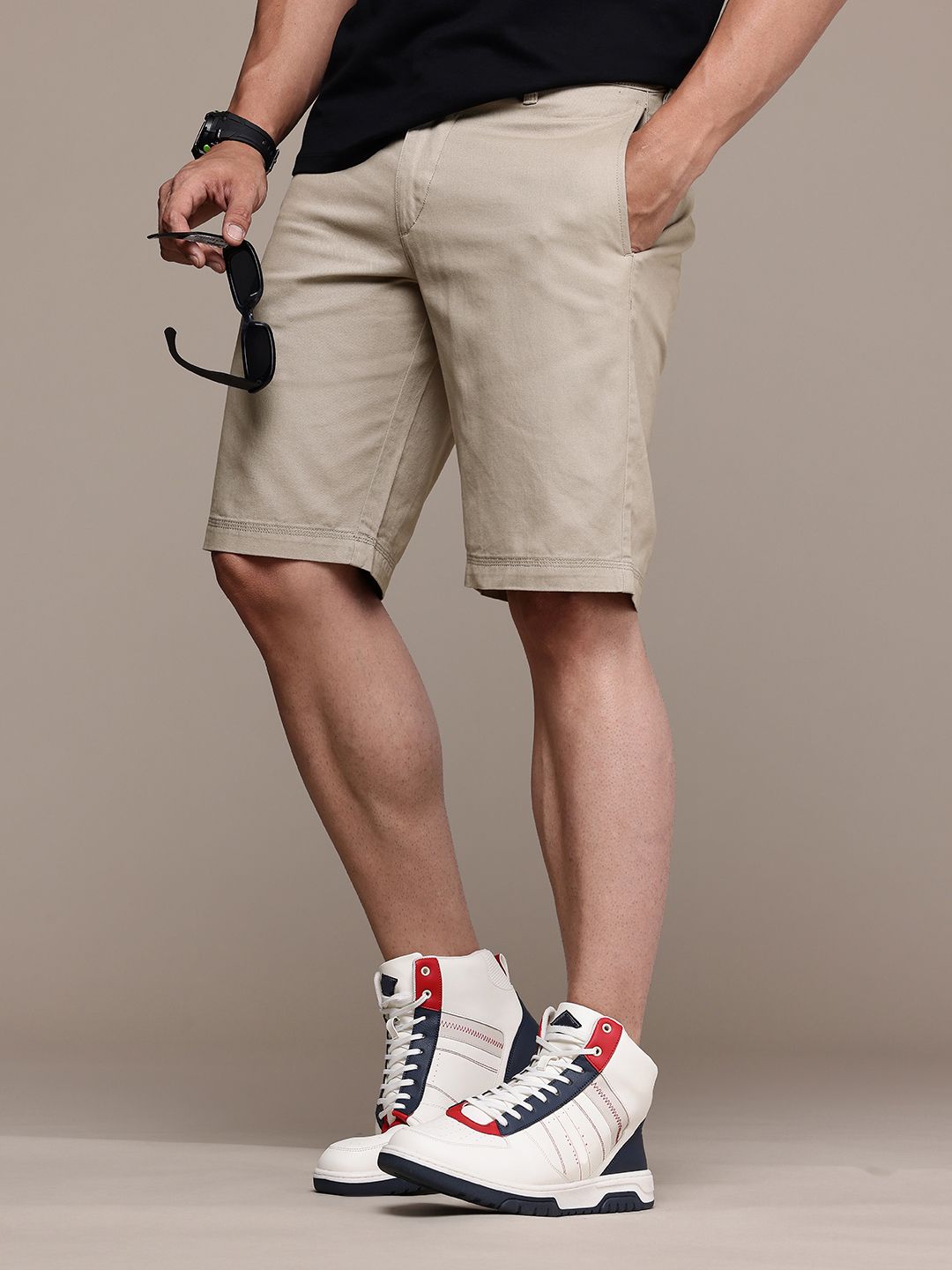 The Roadster Life Co. Men Pure Cotton Chino Shorts-picture-48