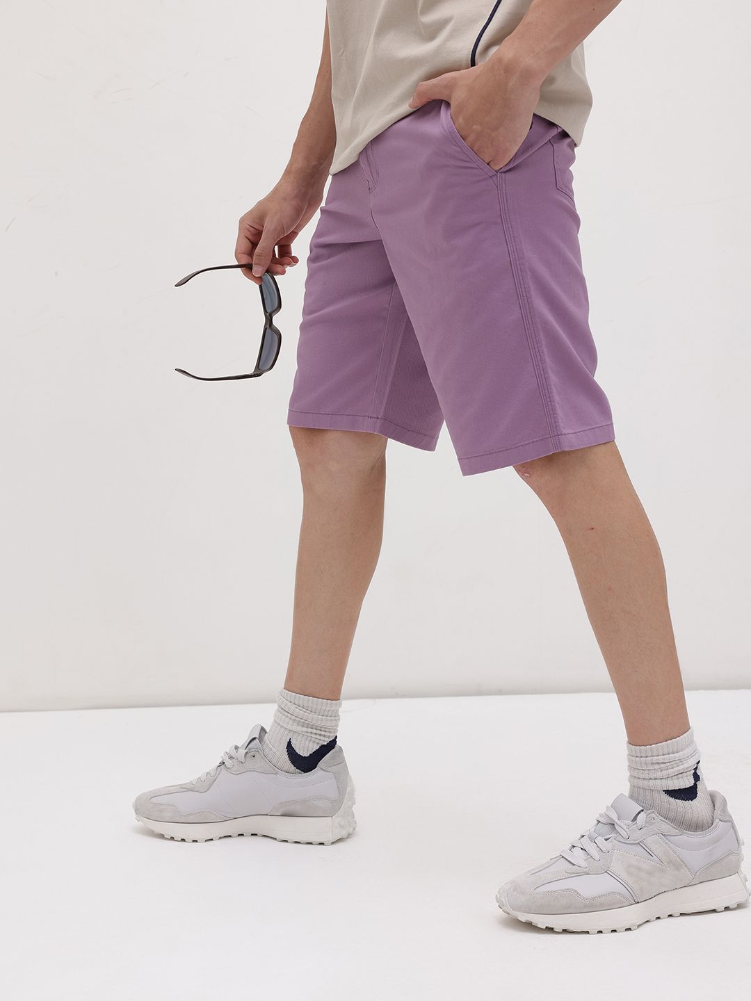 The Roadster Life Co. Men Regular Fit Cotton Chino Shorts-image-28