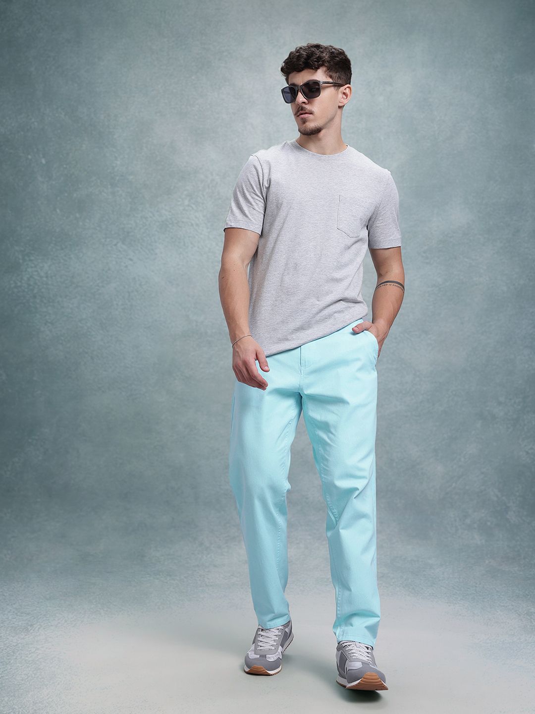 Buy The Roadster Life Co. Men Relaxed Fit Chinos - Trousers for Men ...