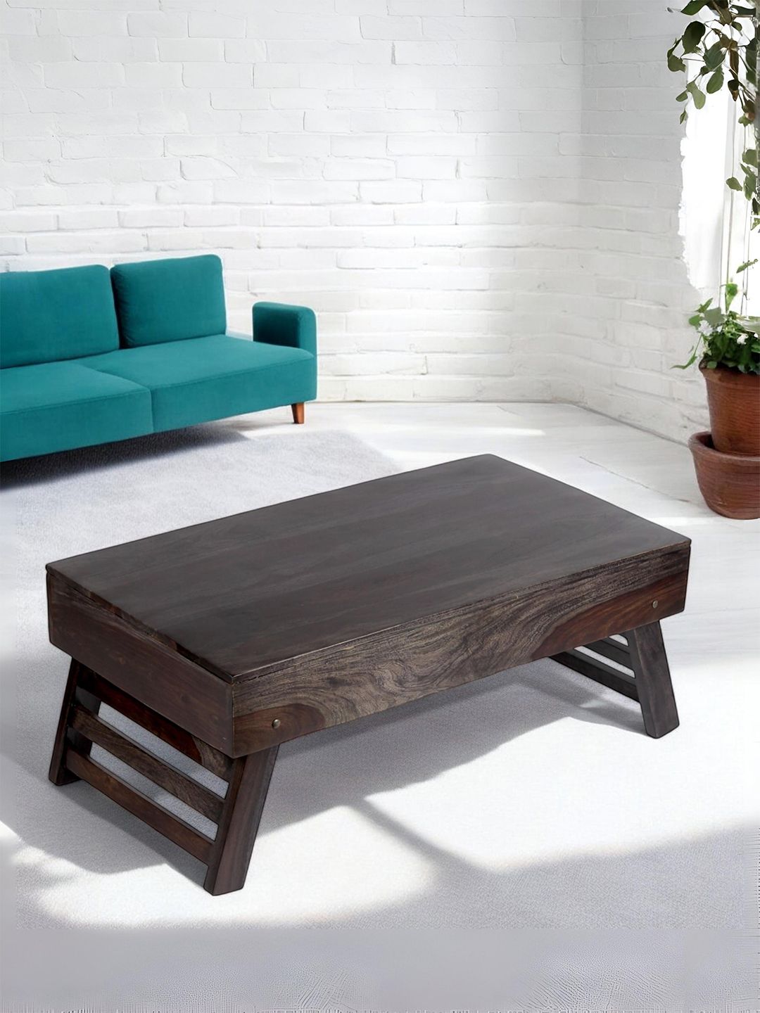 Ikiriya Black Rectangle Wood Contemporary Coffee Table-picture-27