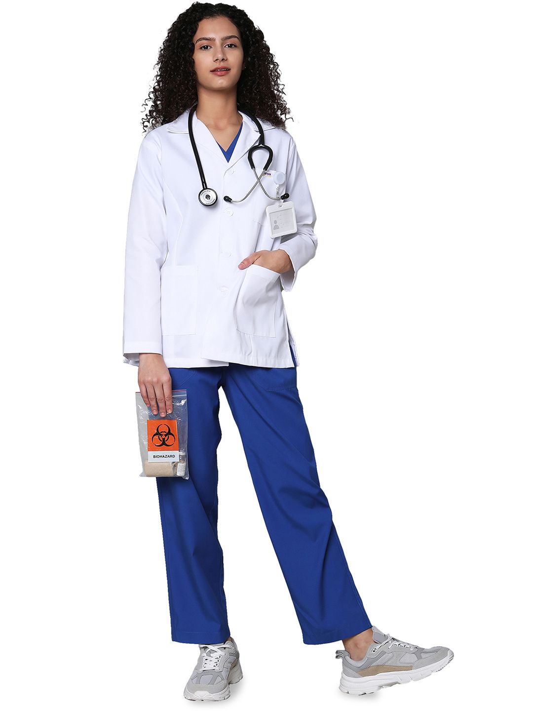 KNYA Women Medical Long Lab Coat Apron-picture-29