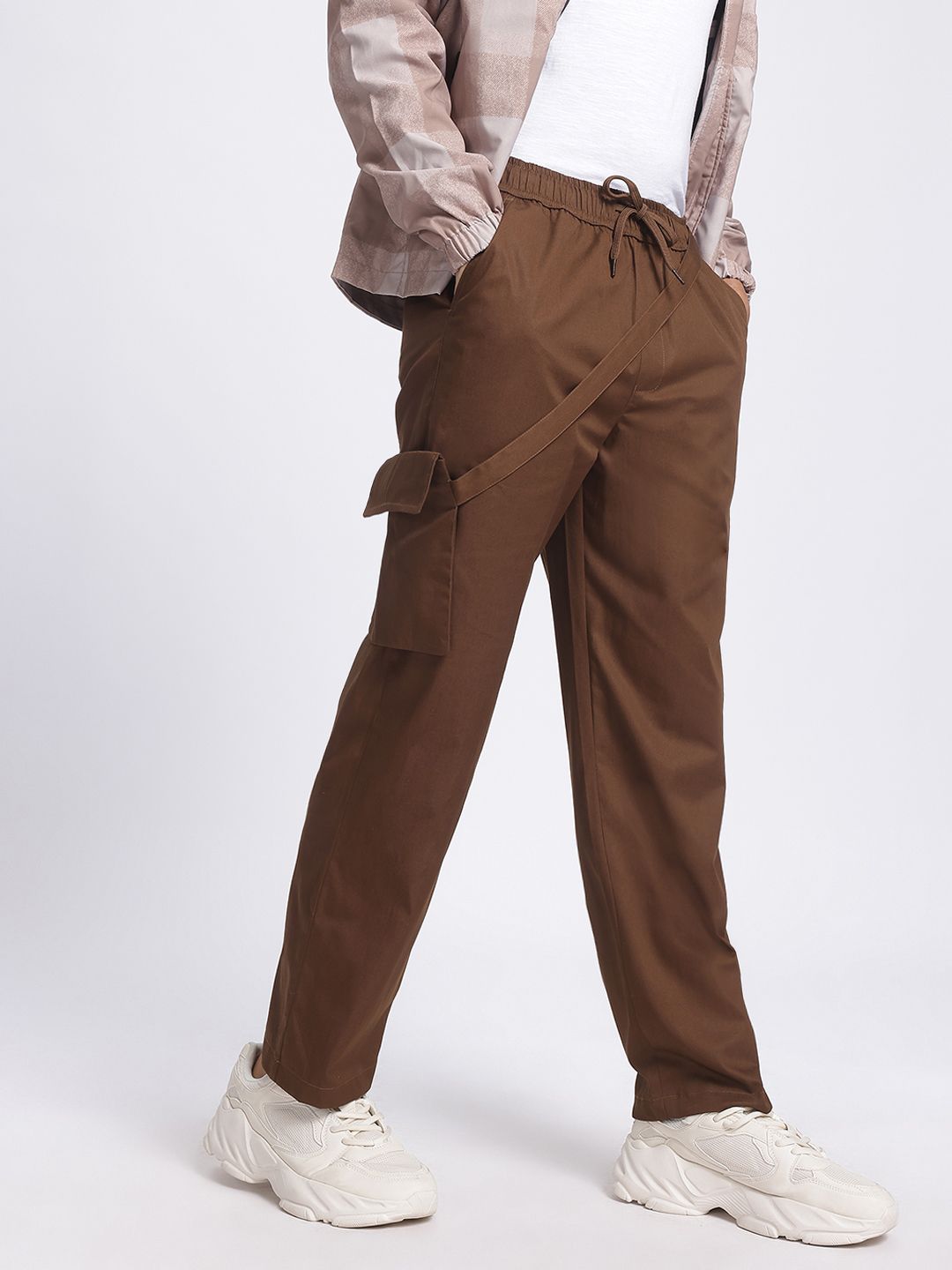 glitchez Men Casual Comfort Twill Relaxed Fit Trouser-picture-19