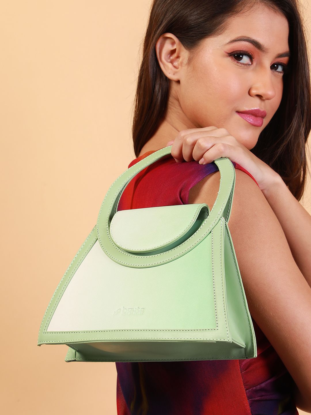 HAUTE SAUCE by Campus Sutra Leather Shopper Shoulder Bag with Bow Detail-picture-32
