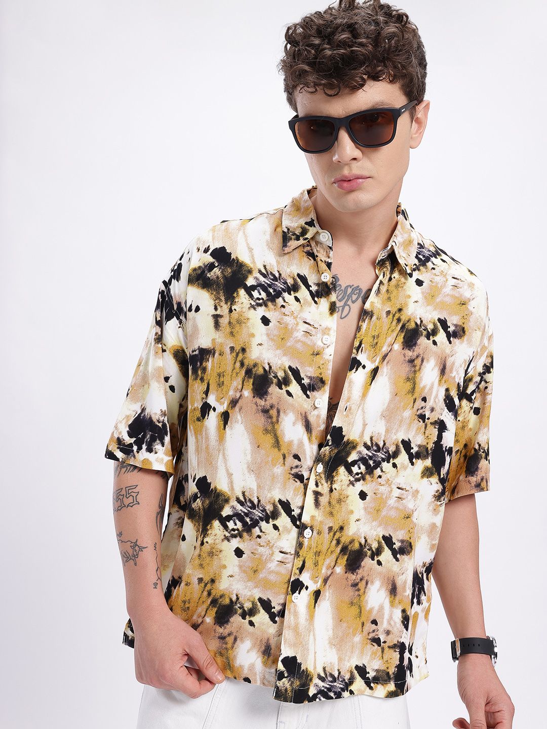 glitchez Tie & Dye Relaxed Fit Shirt-picture-11