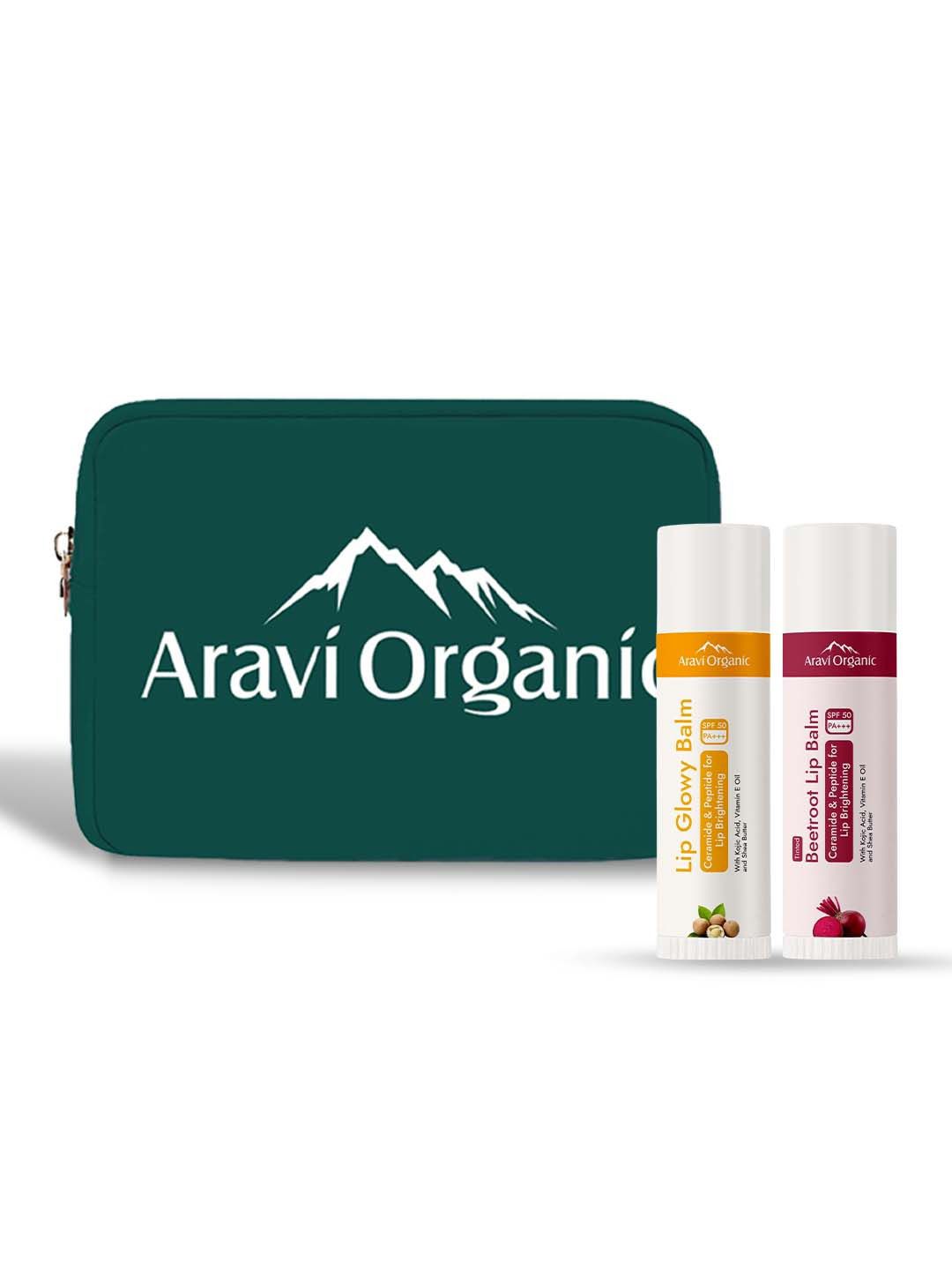 Aravi Organic Set Of 2 Lip Glowy Balm & Beetroot Lip Balm With SPF 50 PA+++ - 5 g Each-image-17
