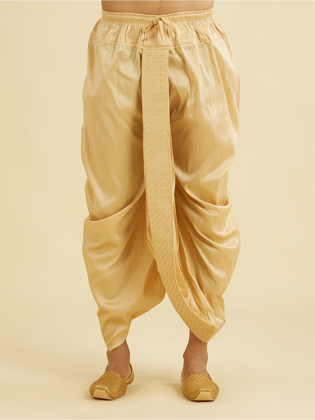 Manyavar Men Fawn Dhotis-picture-18