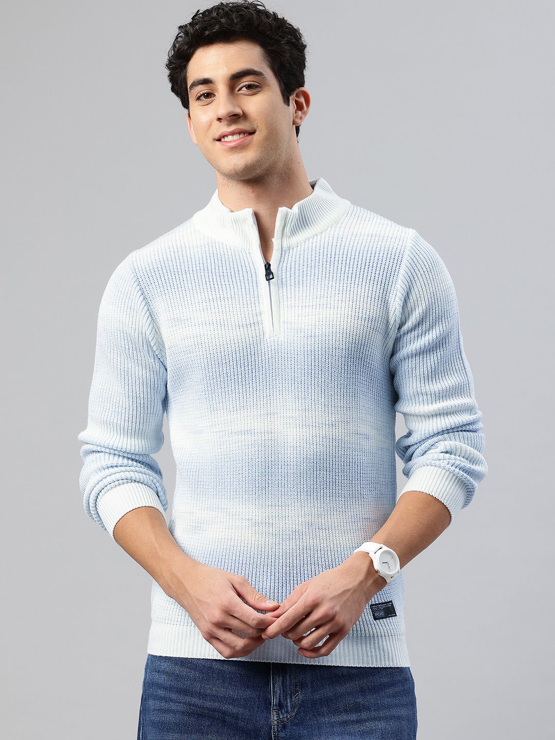 Pierre Carlo Men Ribbed Pullover-picture-36