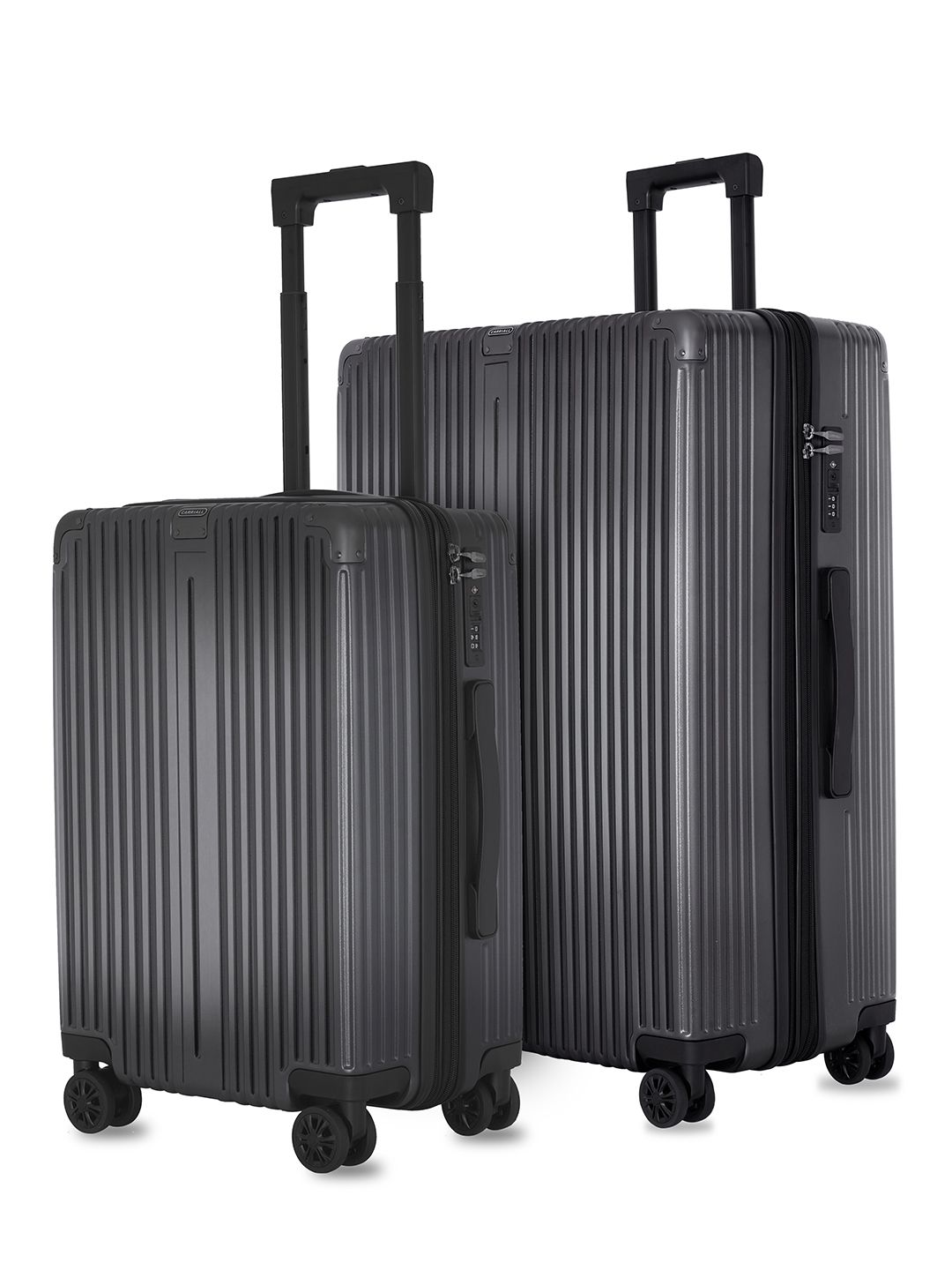CARRIALL Unisex Set of 2 TexturedPolycarbonate Hard Sided Trolly Bag-picture-39
