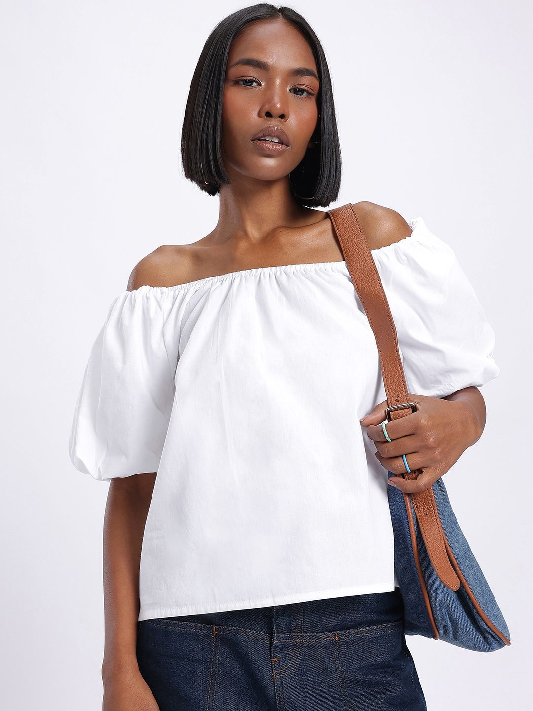 glitchez Bright White Angelic Muse Pure Cotton Top-picture-23