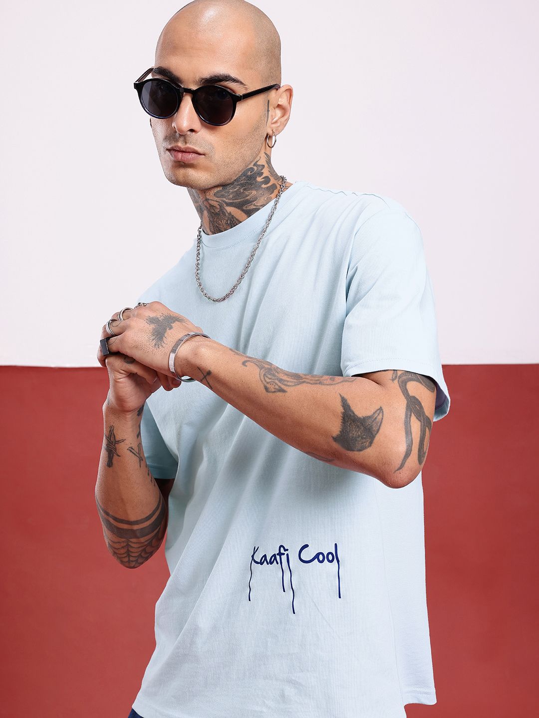 glitchez City Simple Cool Oversized Printed T-shirt-picture-21