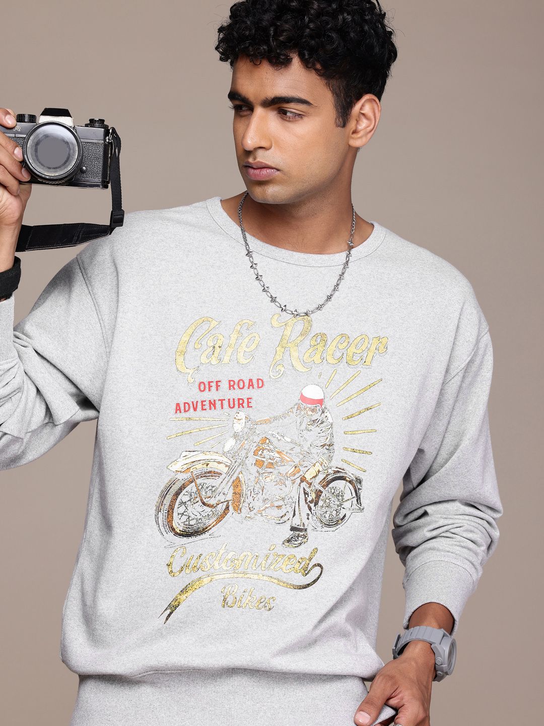 The Roadster Lifestyle Co. Men Printed Relaxed Fit Sweatshirt-picture-38